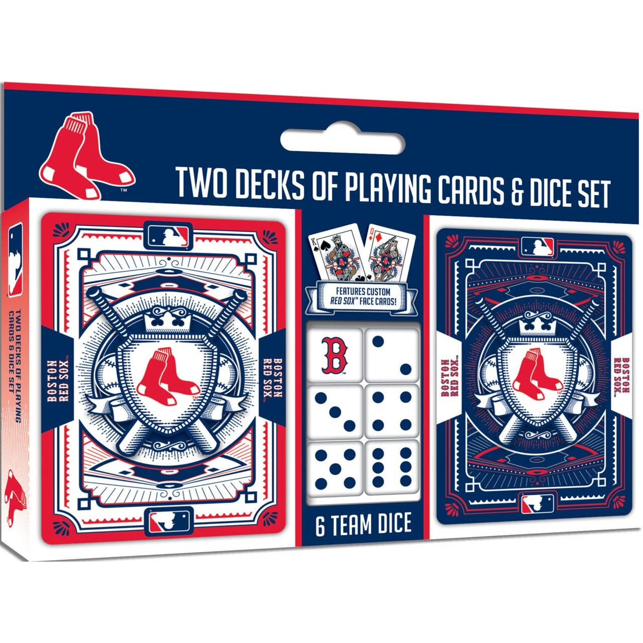 Boston Red Sox Playing Cards and Dice Set