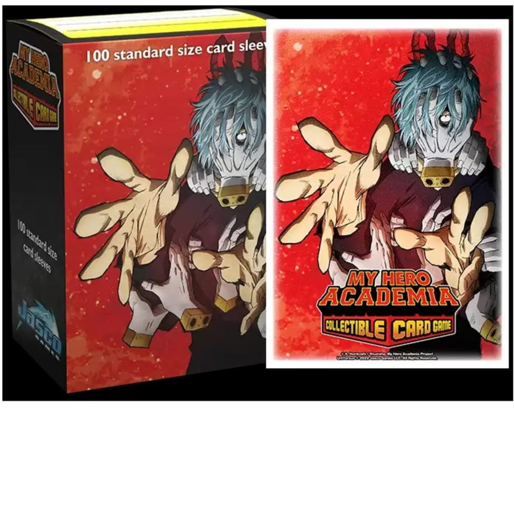 Arcane Tinmen Dragon Shield Sleeves - Matte Art My Hero Academia Shigaraki 100 CT - MTG Card Sleeves are Smooth & Tough - Compatible with Pokemon, MHA CCG & Magic The Gathering Cards (AT-16037)