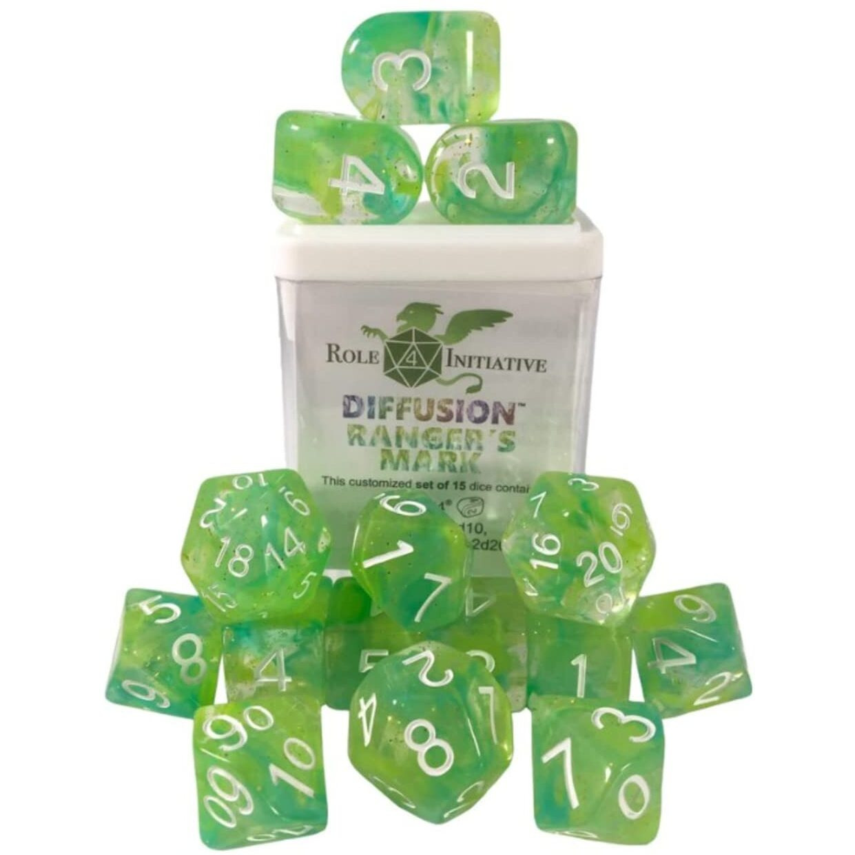 Role 4 Initiative Diffusion Poly Set - Ranger's Mark w/Numbers (15)