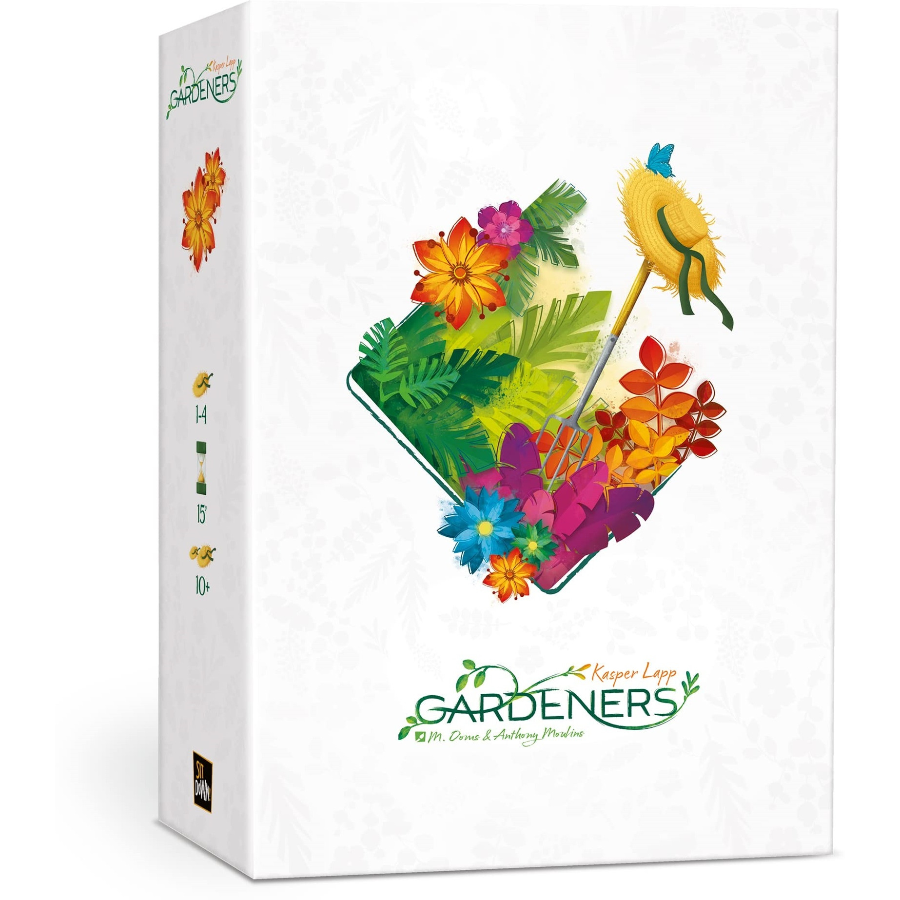 Sit Down Gardeners - Sit Down Tile-Placement Game, Arrange As Many Gardens As Possible, Simultaneous Cooperative Game, Play Solo Mode Or with Up to 4 Players, 15 Minute Play Time, for Ages 10+
