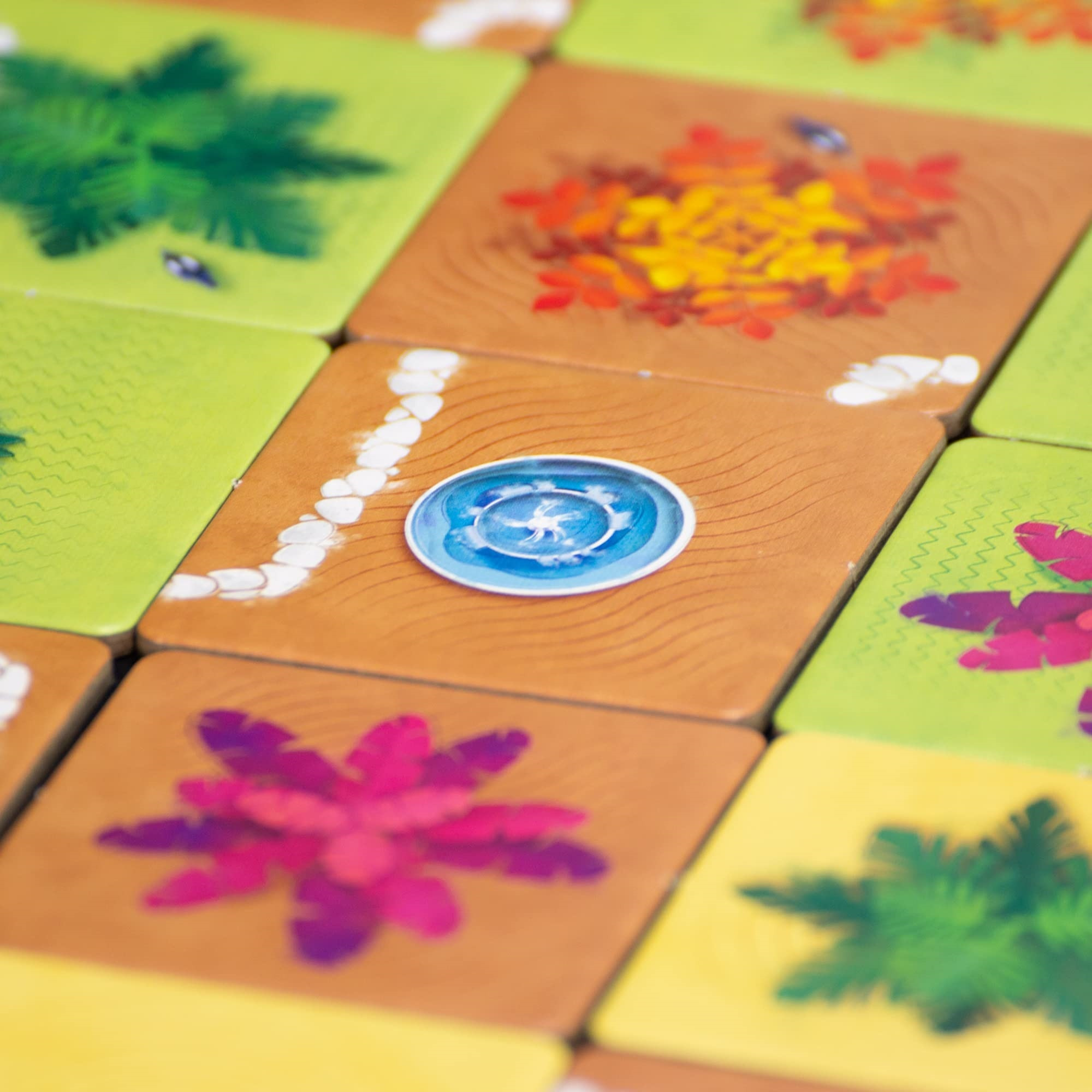Sit Down Gardeners - Sit Down Tile-Placement Game, Arrange As Many Gardens As Possible, Simultaneous Cooperative Game, Play Solo Mode Or with Up to 4 Players, 15 Minute Play Time, for Ages 10+