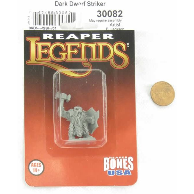 Reaper Bones Legends Dark Dwarf Striker