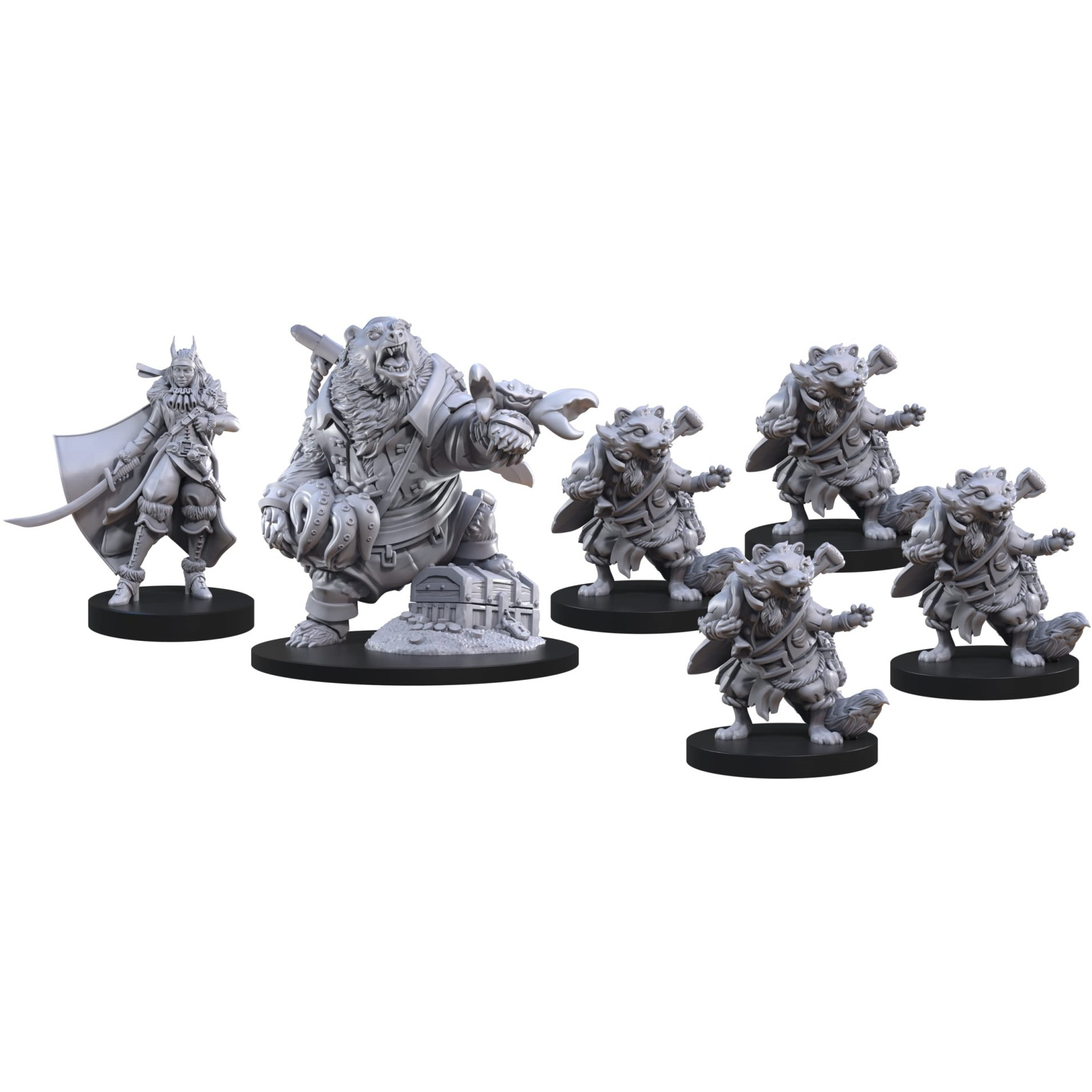 Animal Adventures Raiders of The Faraway Sea Roleplaying Miniatures 5E Compatible