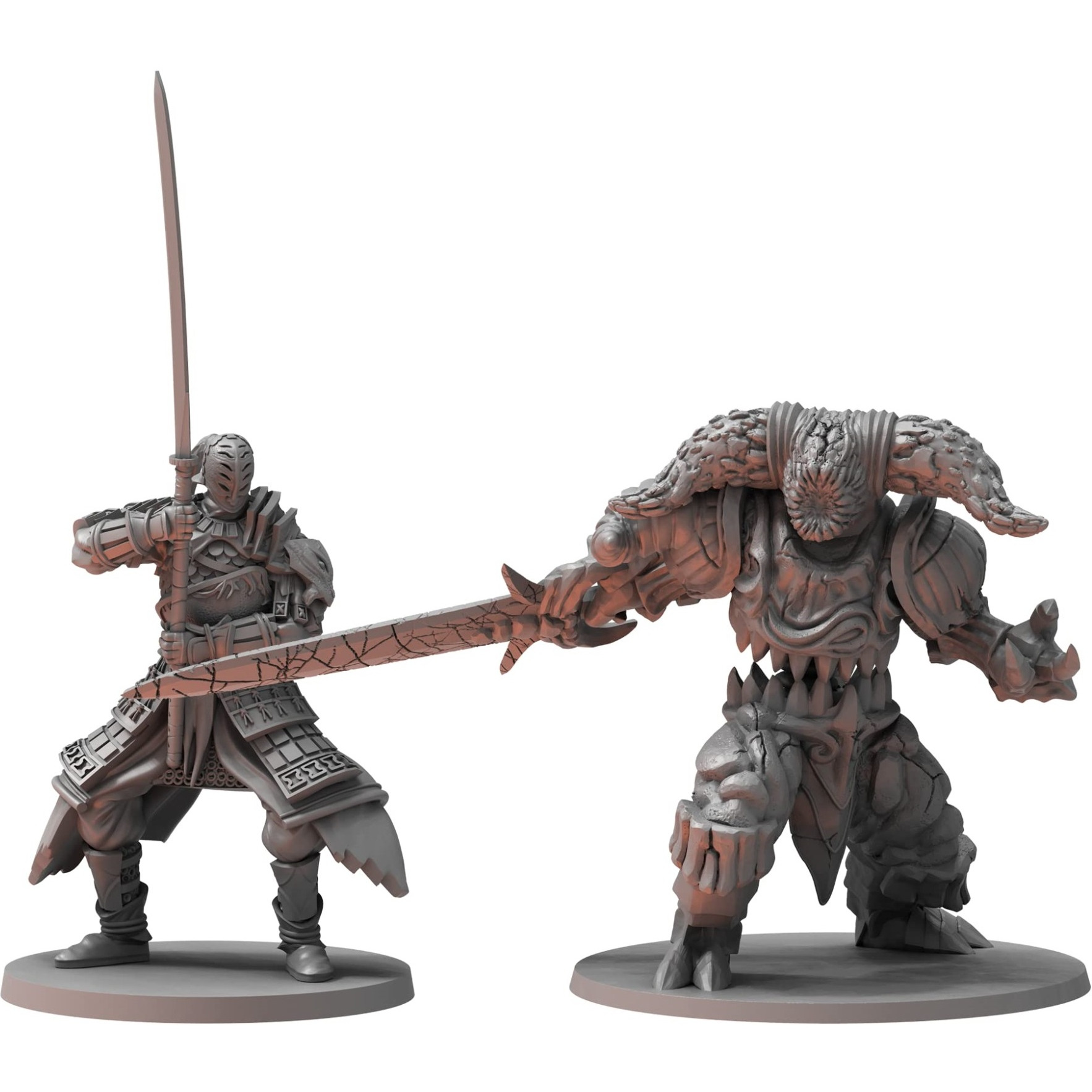 Dark Souls The Role Playing Game TSir Alonne & Smelter Demon Miniatures & Stat Cards