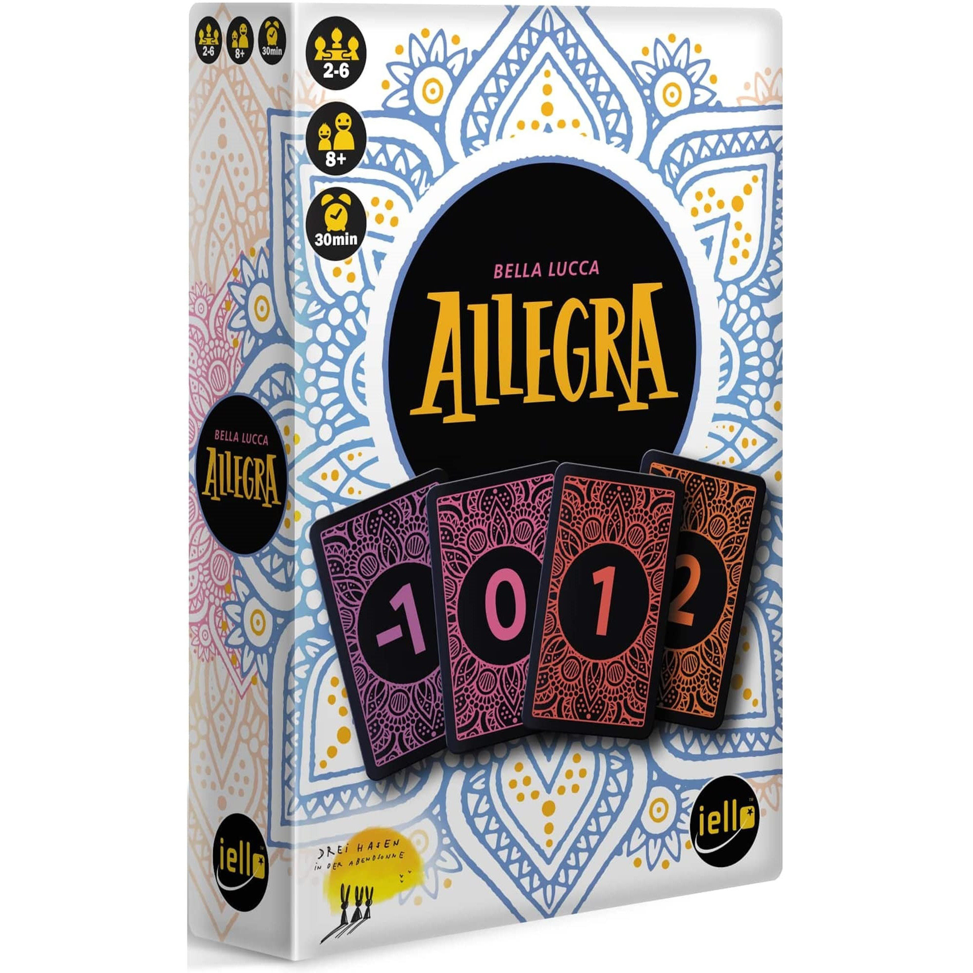 IELLO Allegra - Based On The Card Game Golf, Keep Your Score As Low As Possible, Family Ages 8+, 2-6 Players, 30 Min