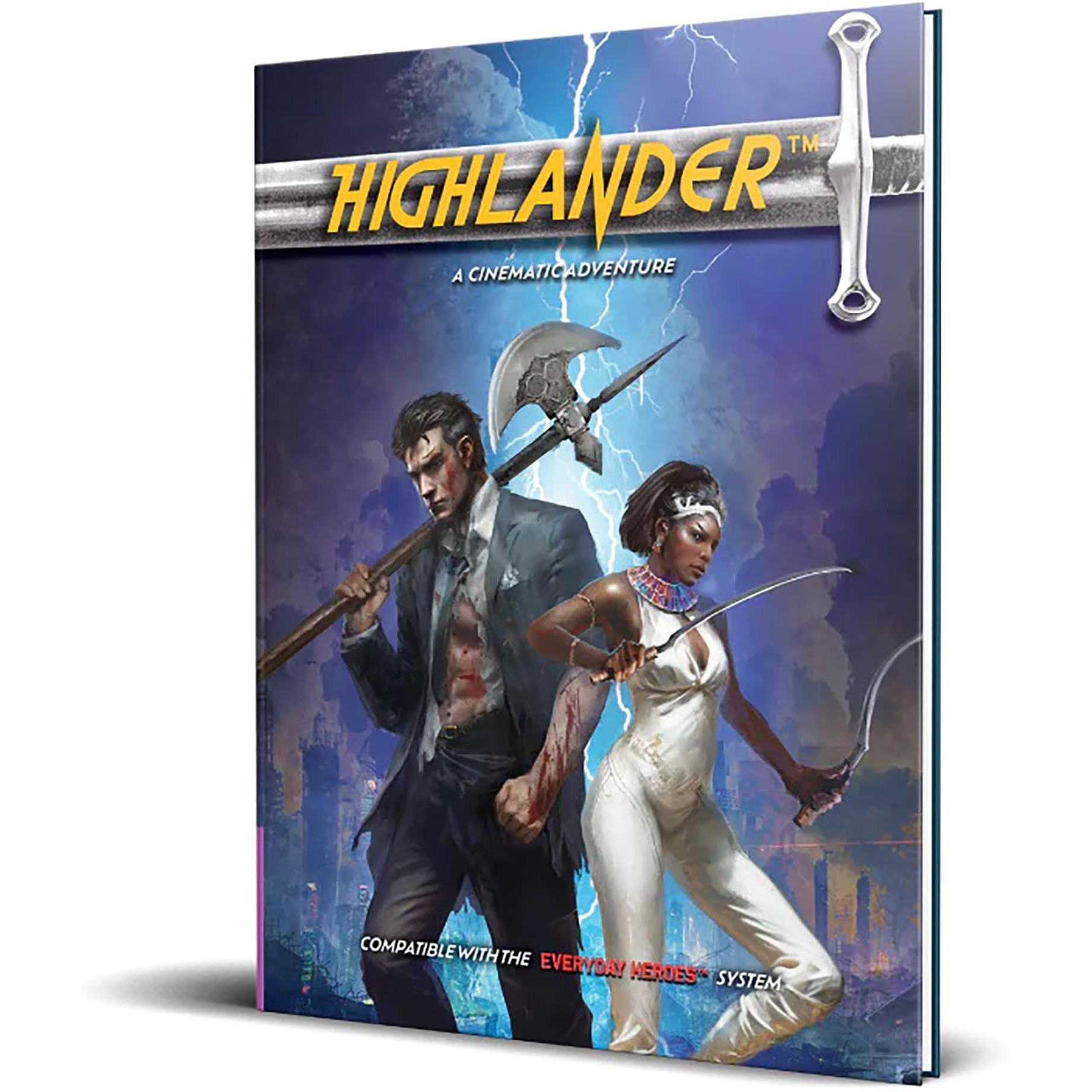 Evil Genius Games Cinematic Adventure Highlander - Expansion RPG Book, for Use with The Everyday Heroes Core Rulebook, d20 5e Compatible, Purple