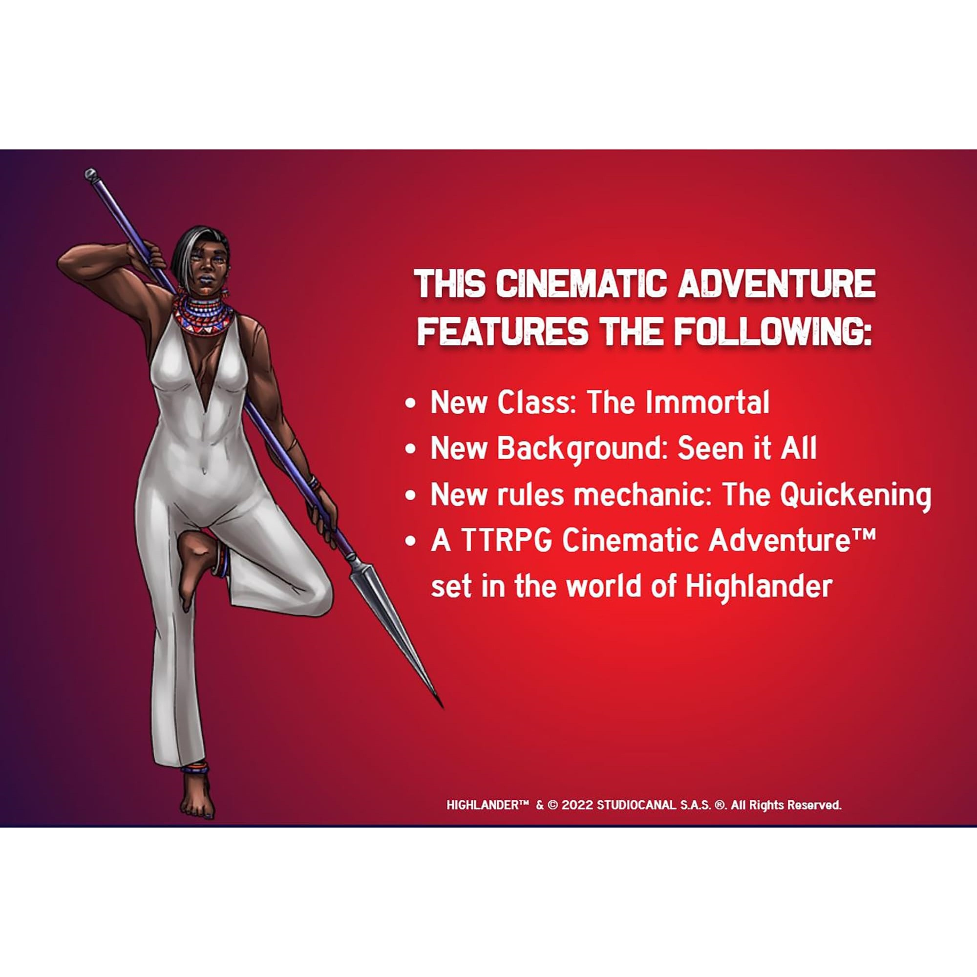 Evil Genius Games Cinematic Adventure Highlander - Expansion RPG Book, for Use with The Everyday Heroes Core Rulebook, d20 5e Compatible, Purple