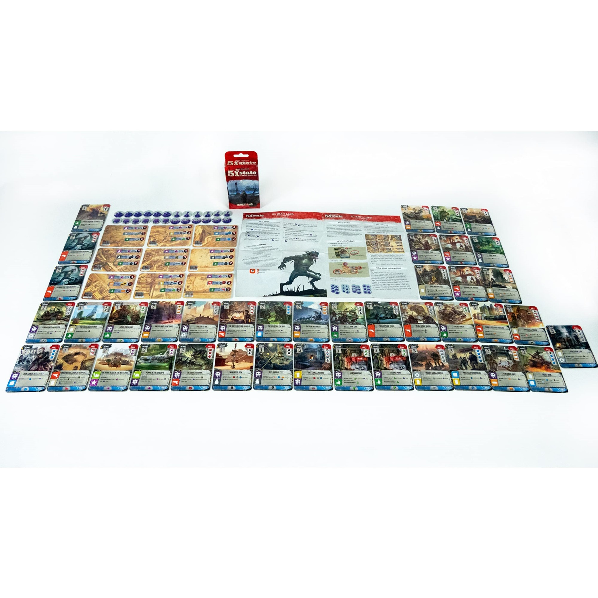 51st State No Mans Land by Portal Games, Strategy Board Game