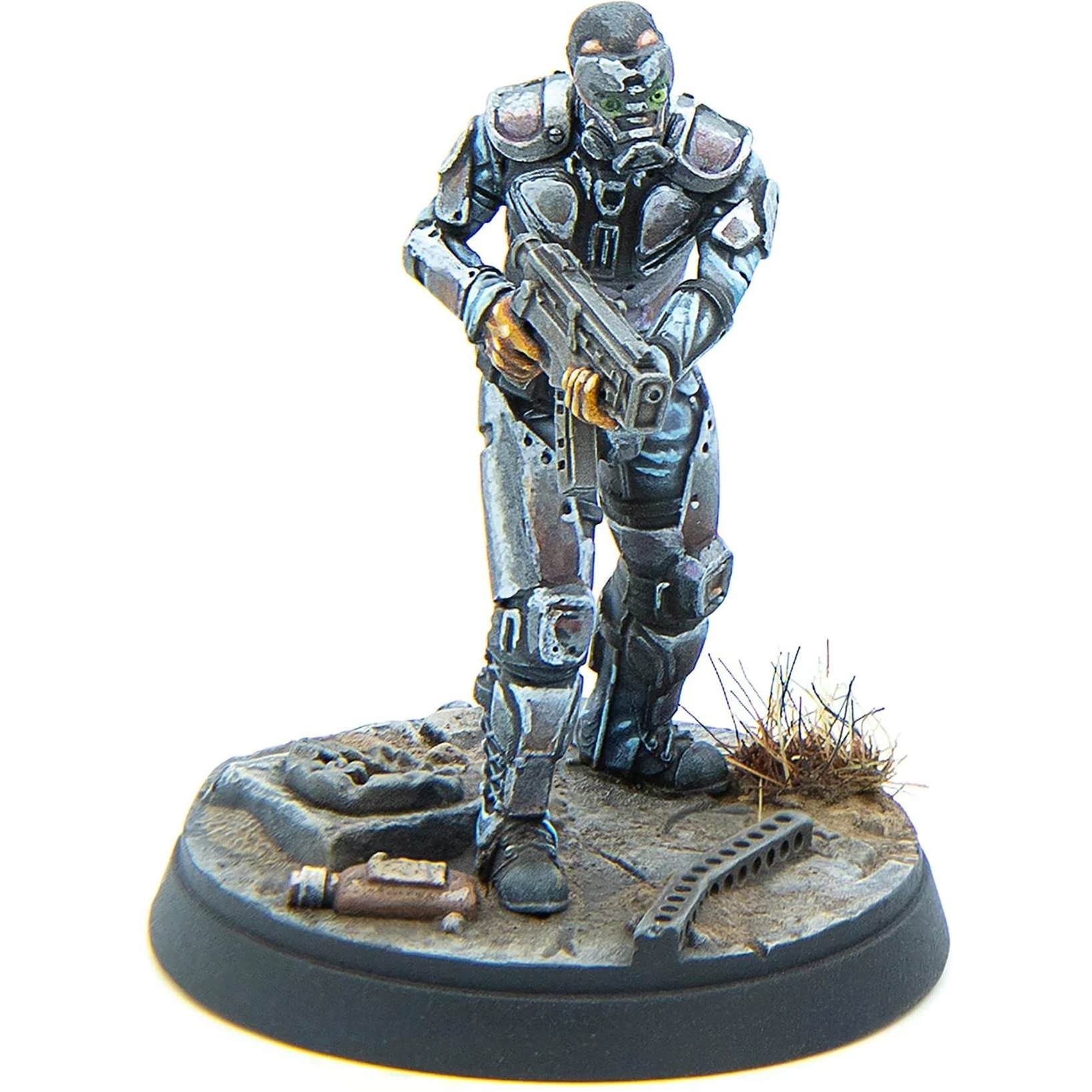 Modiphius Entertainment Ltd Fallout Wasteland Warfare Enclave-Assault Force - 6 Miniatures, 32mm Unpainted Quality Resin Figures, Capital Wave RPG