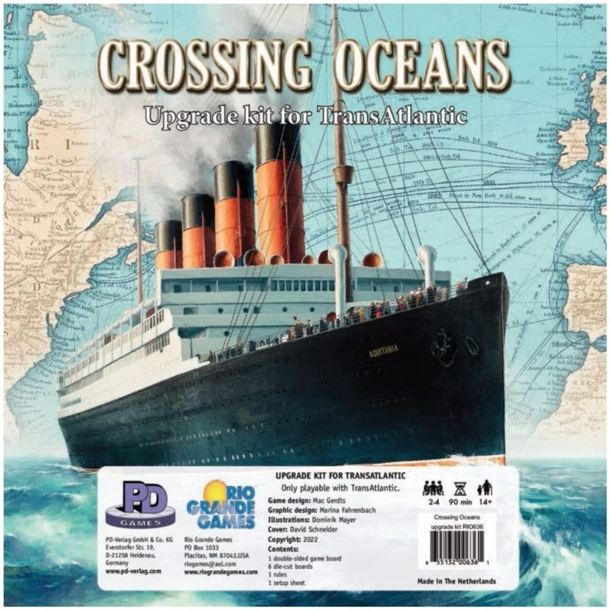 Rio Grande Games Transatlantic - Crossing Oceans Upgrade Kit