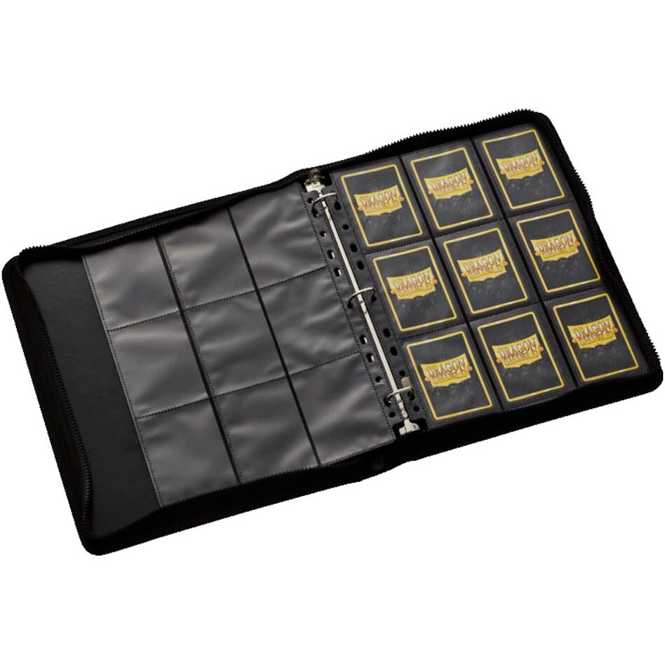 Arcane Tinmen Dragon Shield Card Binder - Card Codex Zipster Regular Iron Grey - 360CT - Card Games - Compatible with Pokemon, Yugioh, Magic The Gathering, MTG TCG OCG & Hockey Cards