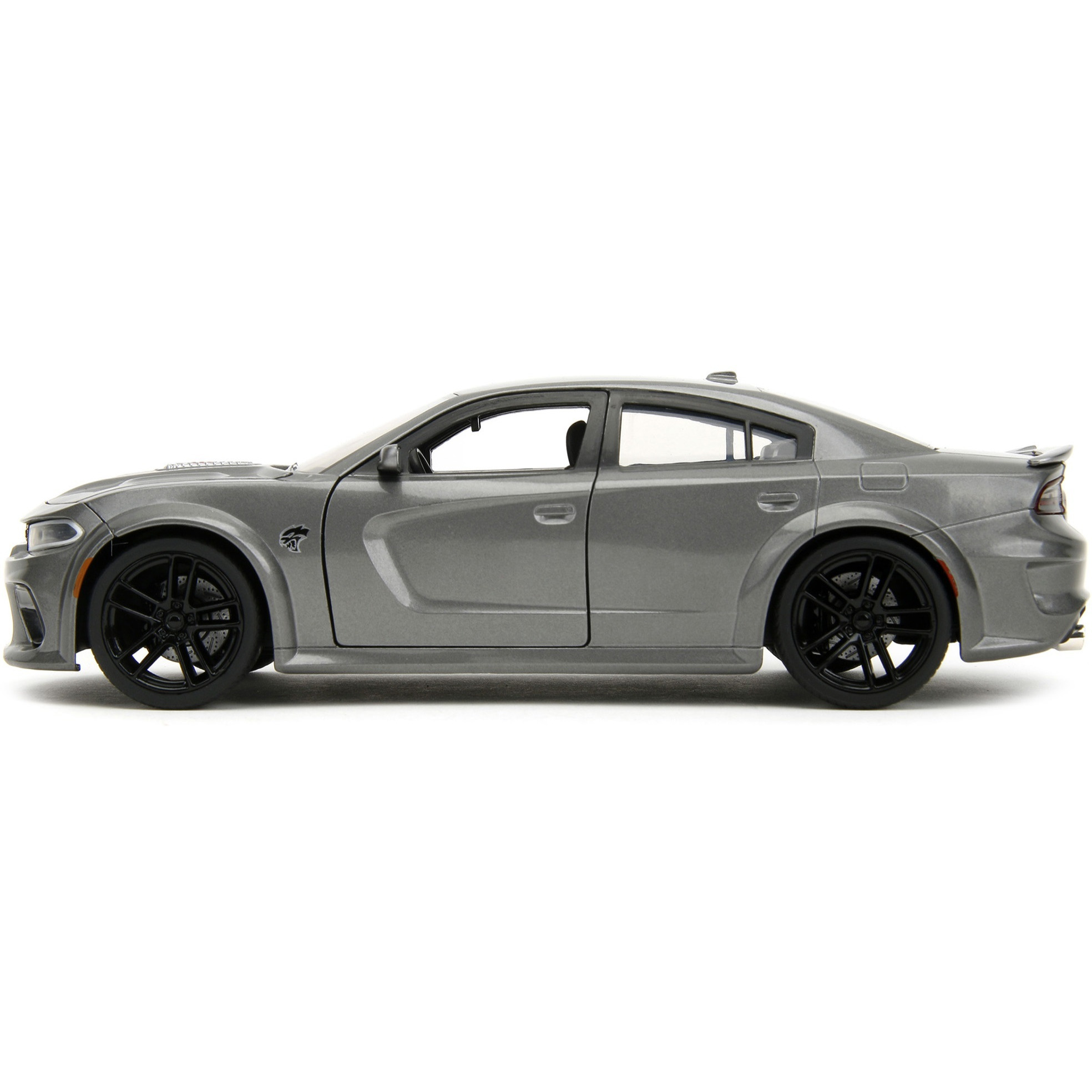 2021 Dodge Charger SRT Hellcat Gray Metallic &quotFast X" (2023) Movie &quotFast & Furious" Series 1/24 Diecast Model Car by Jada