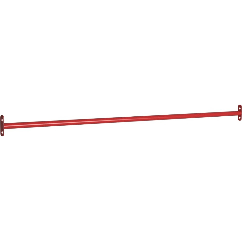 vidaXL Turning Bars 3 pcs 49.2" Steel Red