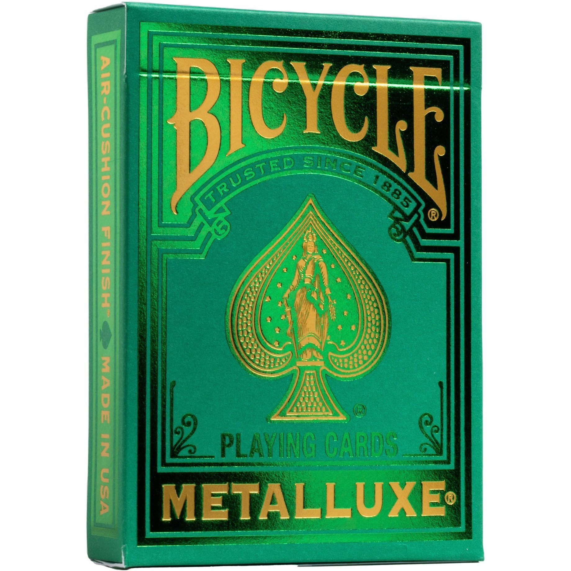 Bicycle Metalluxe Green Playing Cards - Premium Metal Foil Finish - Poker Size