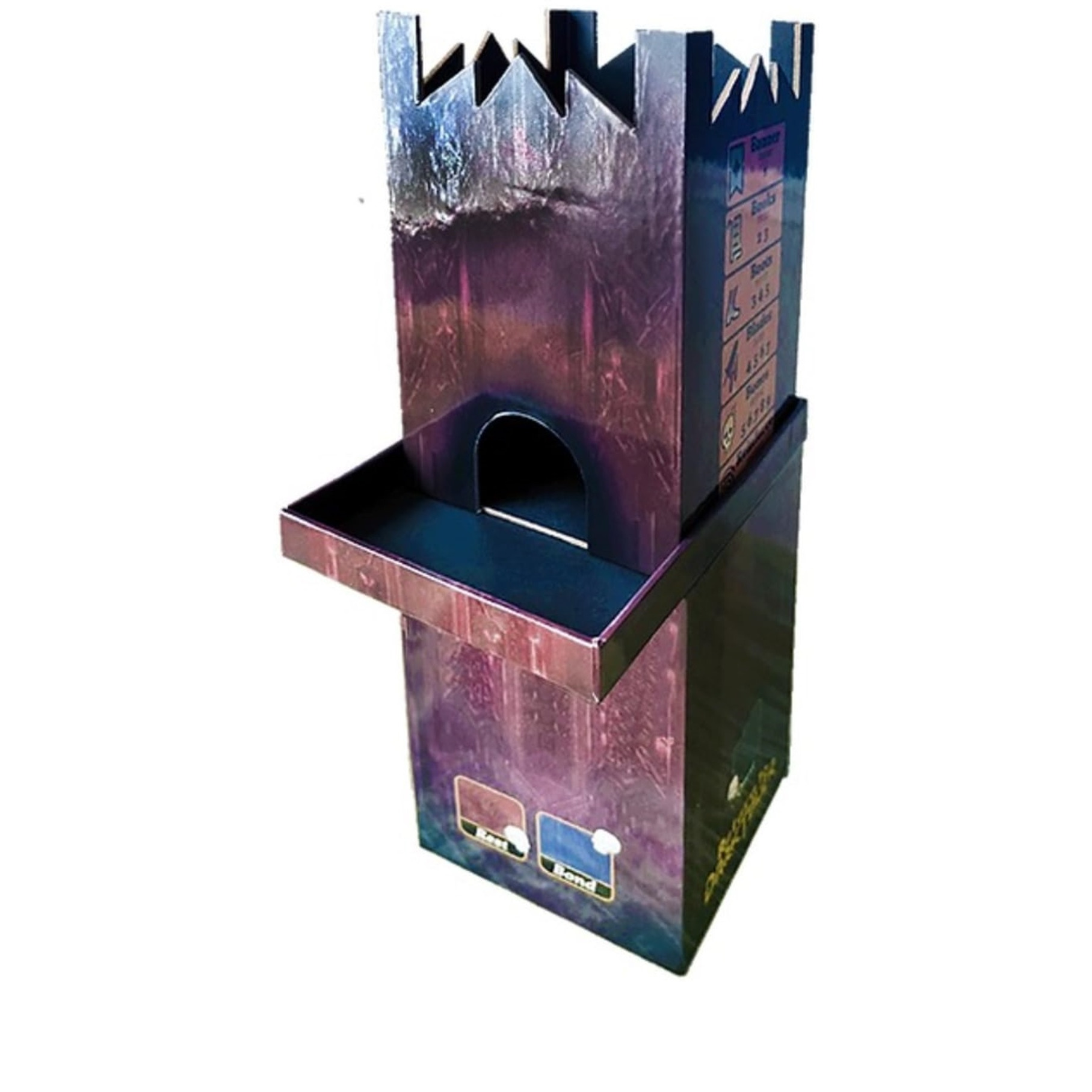 9th Level Games Return to Dark Tower RPG Player Tower - Unique Rolplaying Game Accessory Set, Includes Dice, 14" Tower, Cards & More