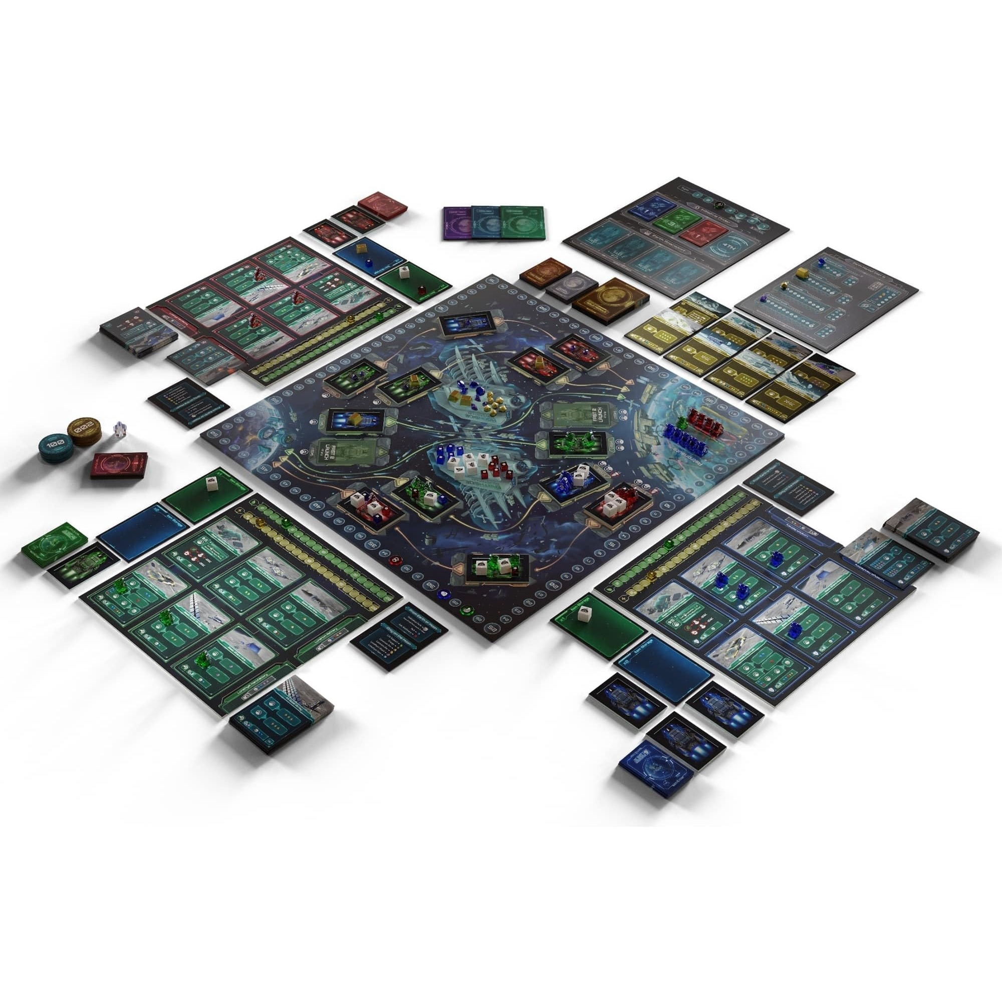 Dead Alive Games Lunar Rush - Standard Edition - Euro-Style Board Game, Moon & Space, Resource Management, Worker Placement, Ages 14+, 1-4 Players