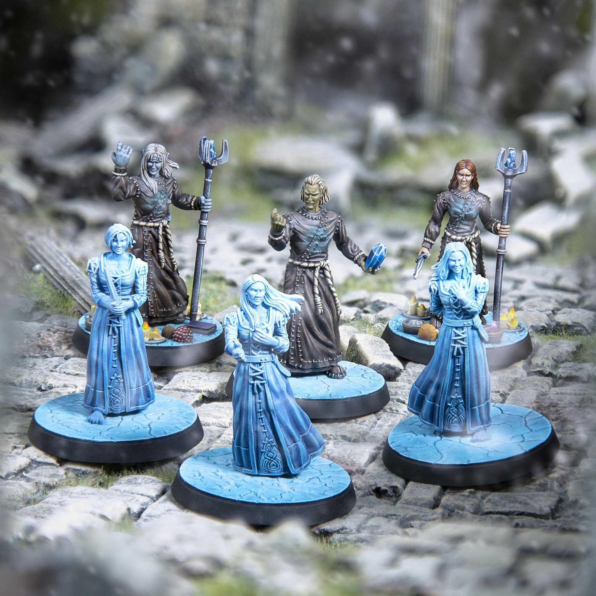 Modiphius The Elder Scrolls Call to Arms - Ghosts of Yngvild - 6 Figure Resin Expansion, Chapter 4, Unpainted, 32mm RPG Miniatures w/ Scenic Bases