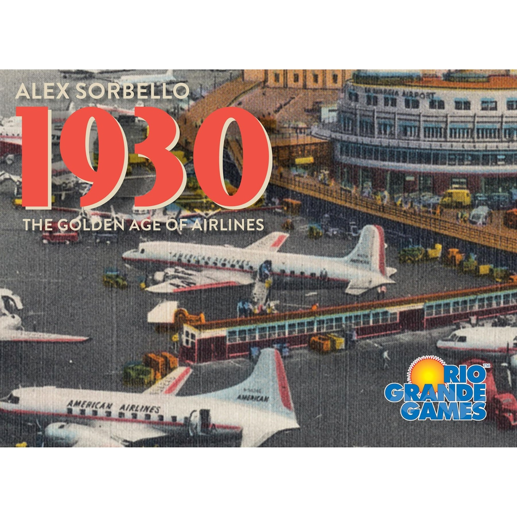Rio Grande Games 1930 The Golden Ages of Airlines, Invest in Aviation, Wealth Building Economic Board Game, Ages 14+, 2-6 Players, 90-120 Min