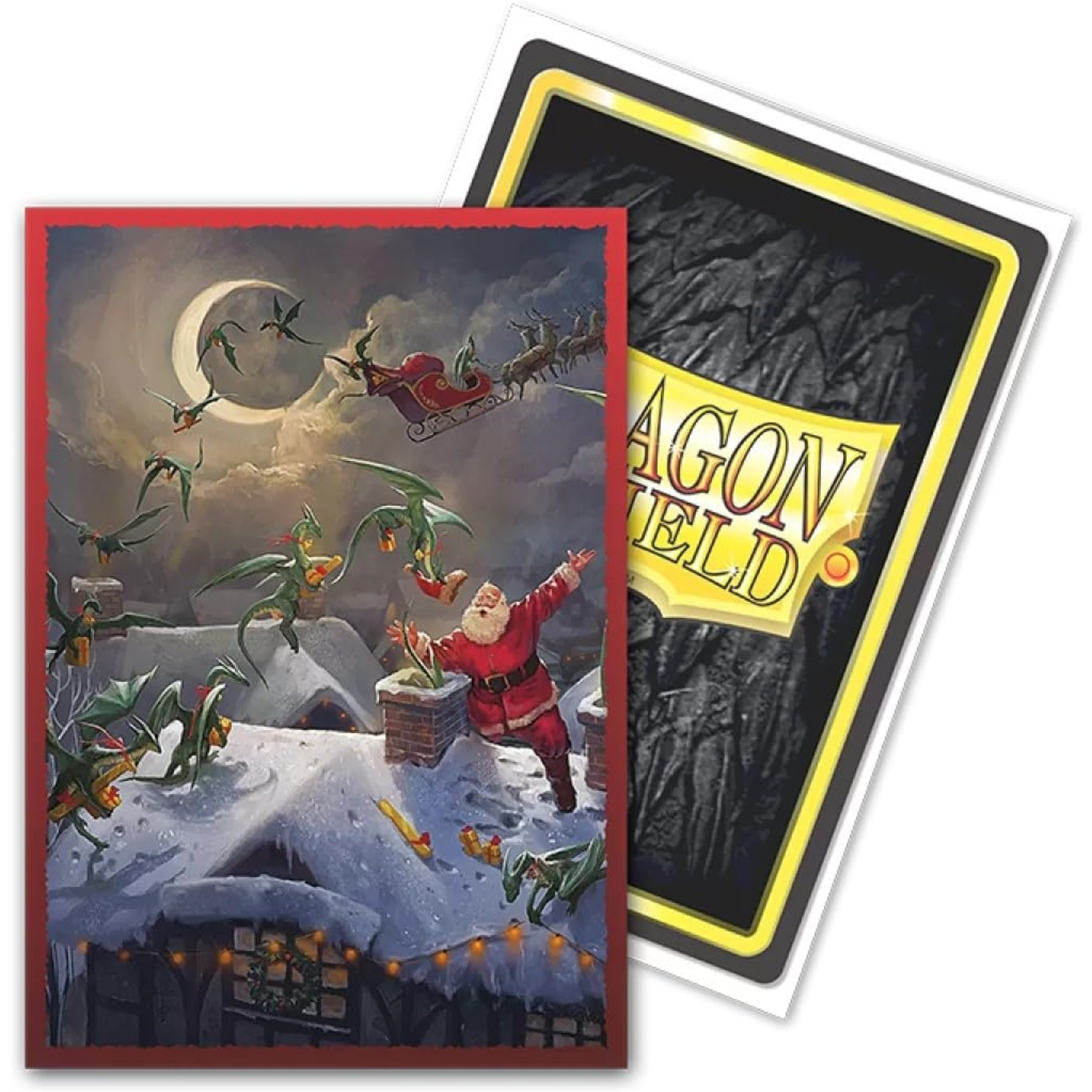 Dragon Shield Sleeves - Dragon Shield Limited Edition Brushed Art Japanese Christmas 2023 60 CT - Compatible with Yu-Gi-Oh & Cardfight Vanguard MTG TCG OCG & Hockey Cards