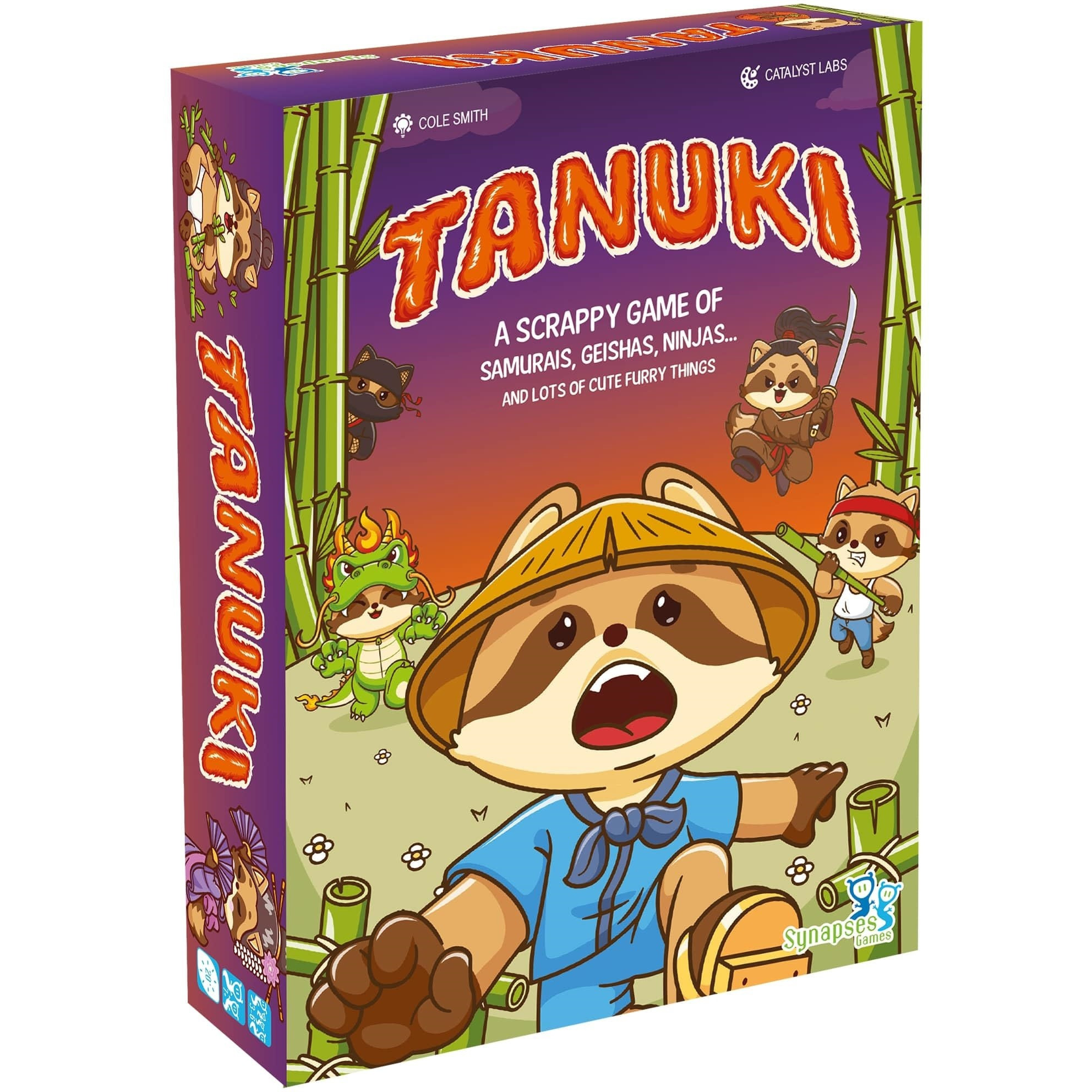 Synapses Games Tanuki - Family Take-That Card Game, for People Who Like Cute Furry Things & Non-Stop Player Interaction, Ages 7+, 3-8 Players, 20 Min