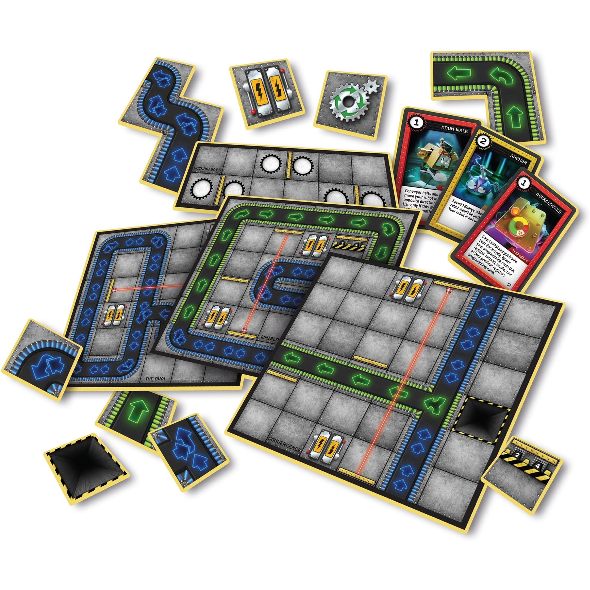 Renegade Game Studios Robo Rally - Master Builder Expansion - Strategy Programmed Movement Board Game, New Grids, Ages 12+, 2-6 Players, 45-90 Min