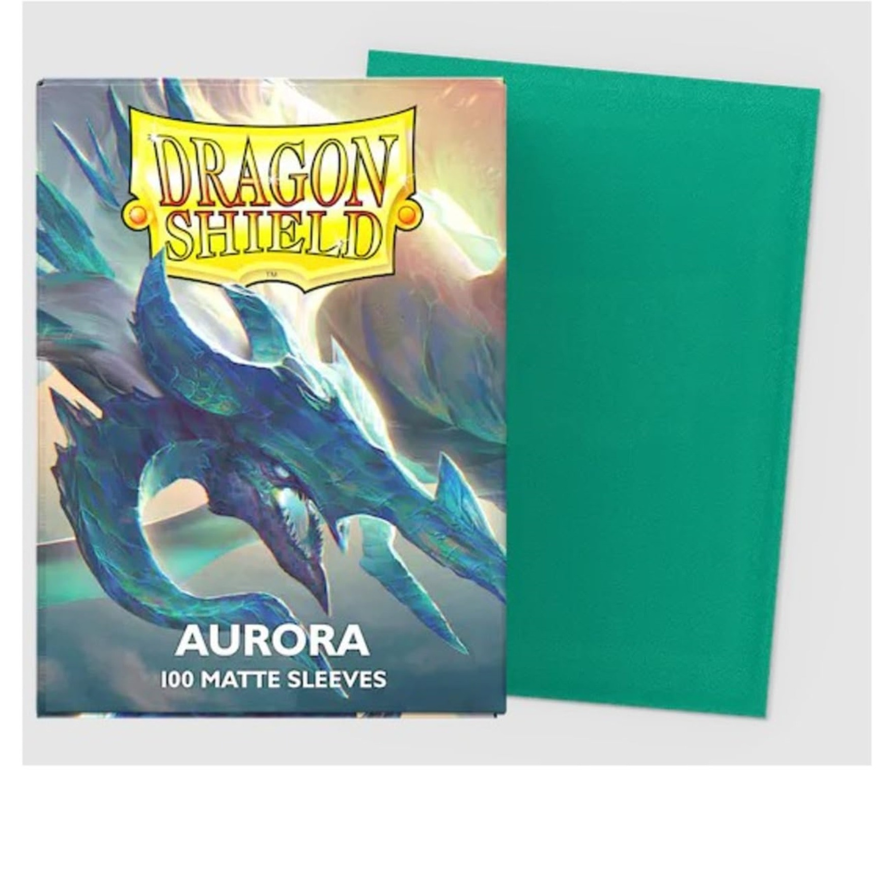 Dragon Shield Sleeves - Matte Aurora 100 CT - Card Sleeves - Smooth & Tough - Compatible with Pokmon, Magic The Gathering Cards & Digimon MTG TCG OCG & Hockey Cards