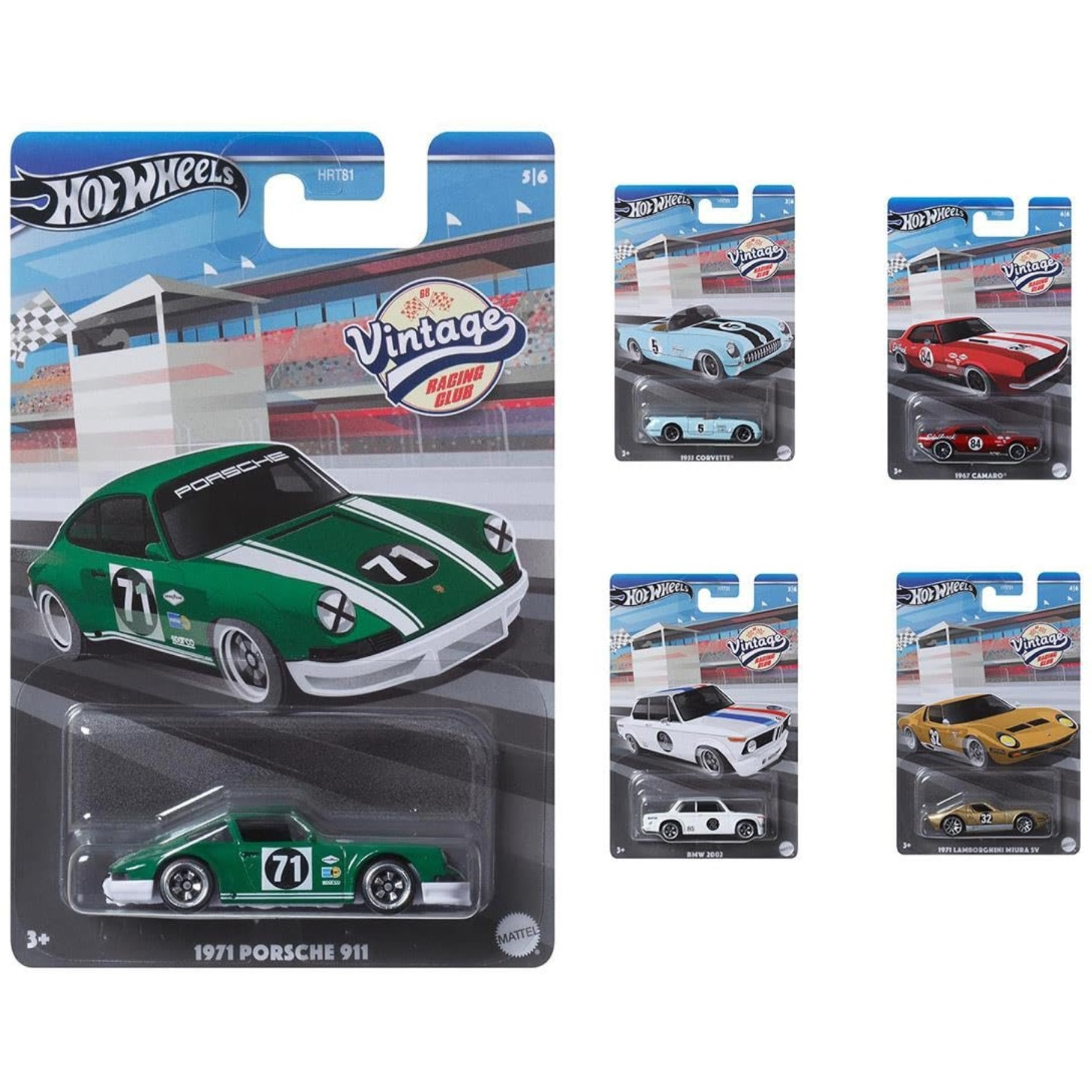 Hot Wheels Matte Multicoloured (HRT81)