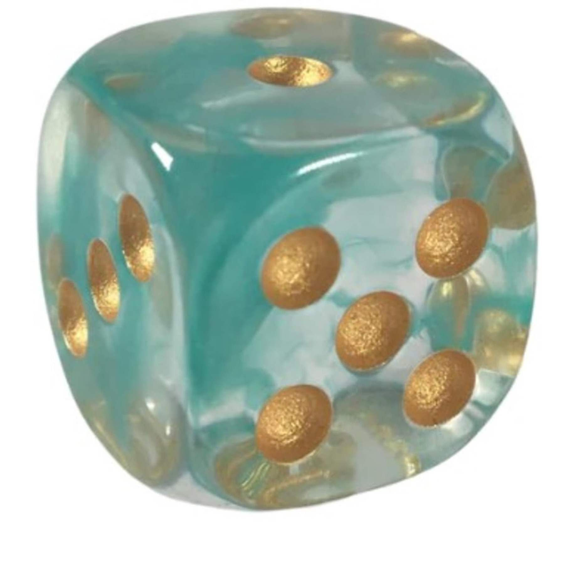 Role 4 Initiative d6 18mm Atlantis w/Gold (12)