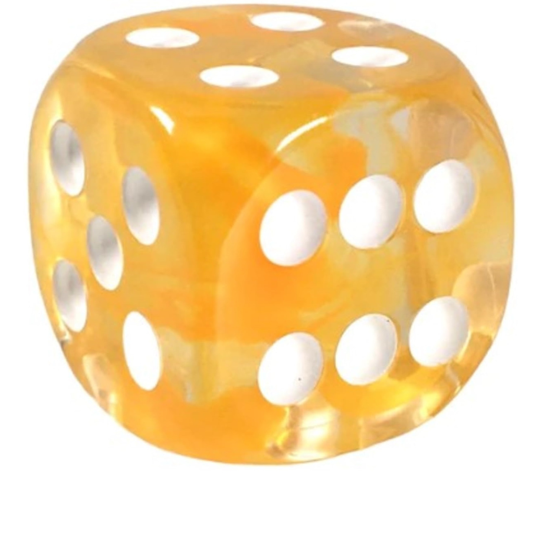 Role 4 Initiative d6 18mm Citrus w/White (12)