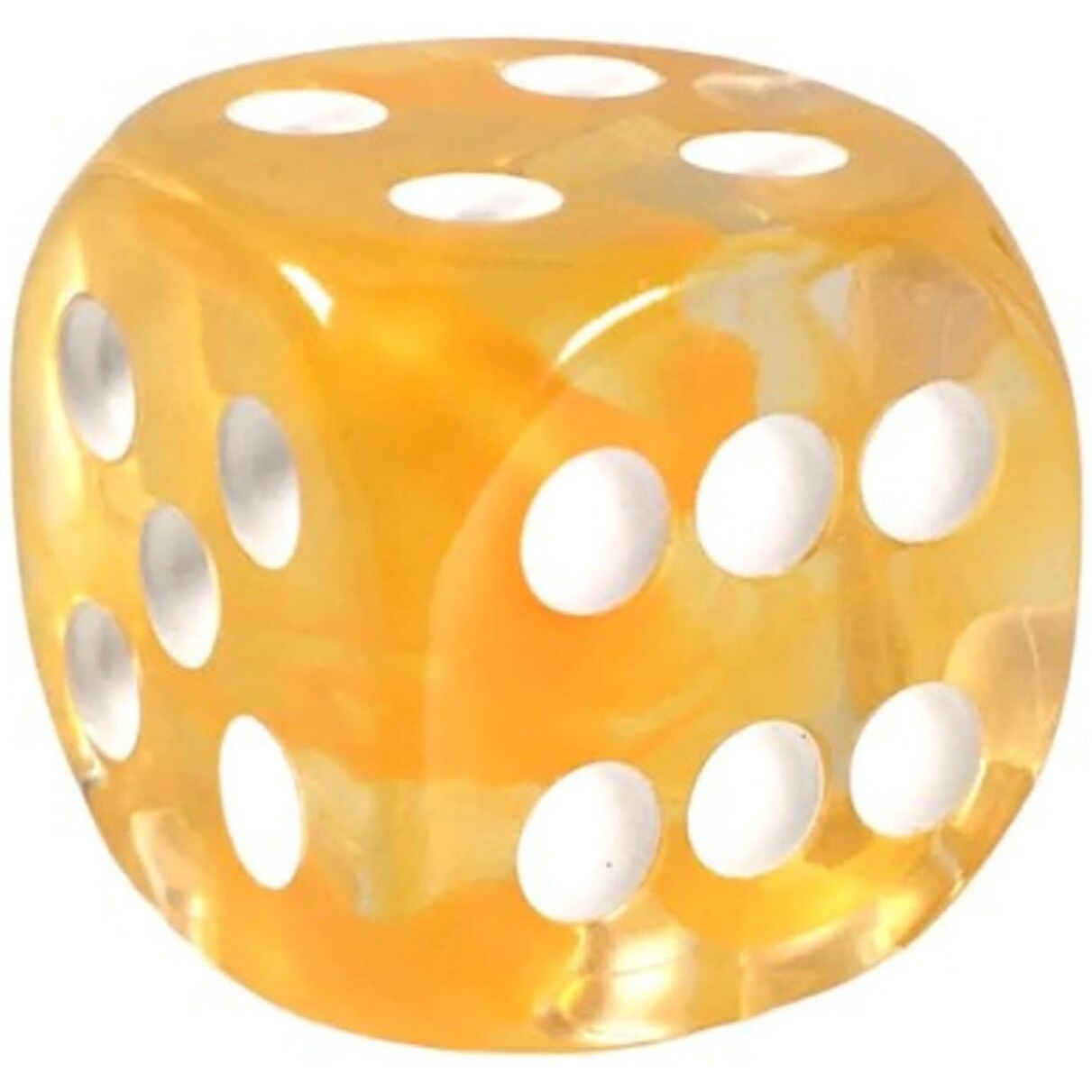 Role 4 Initiative d6 18mm Citrus w/White (12)