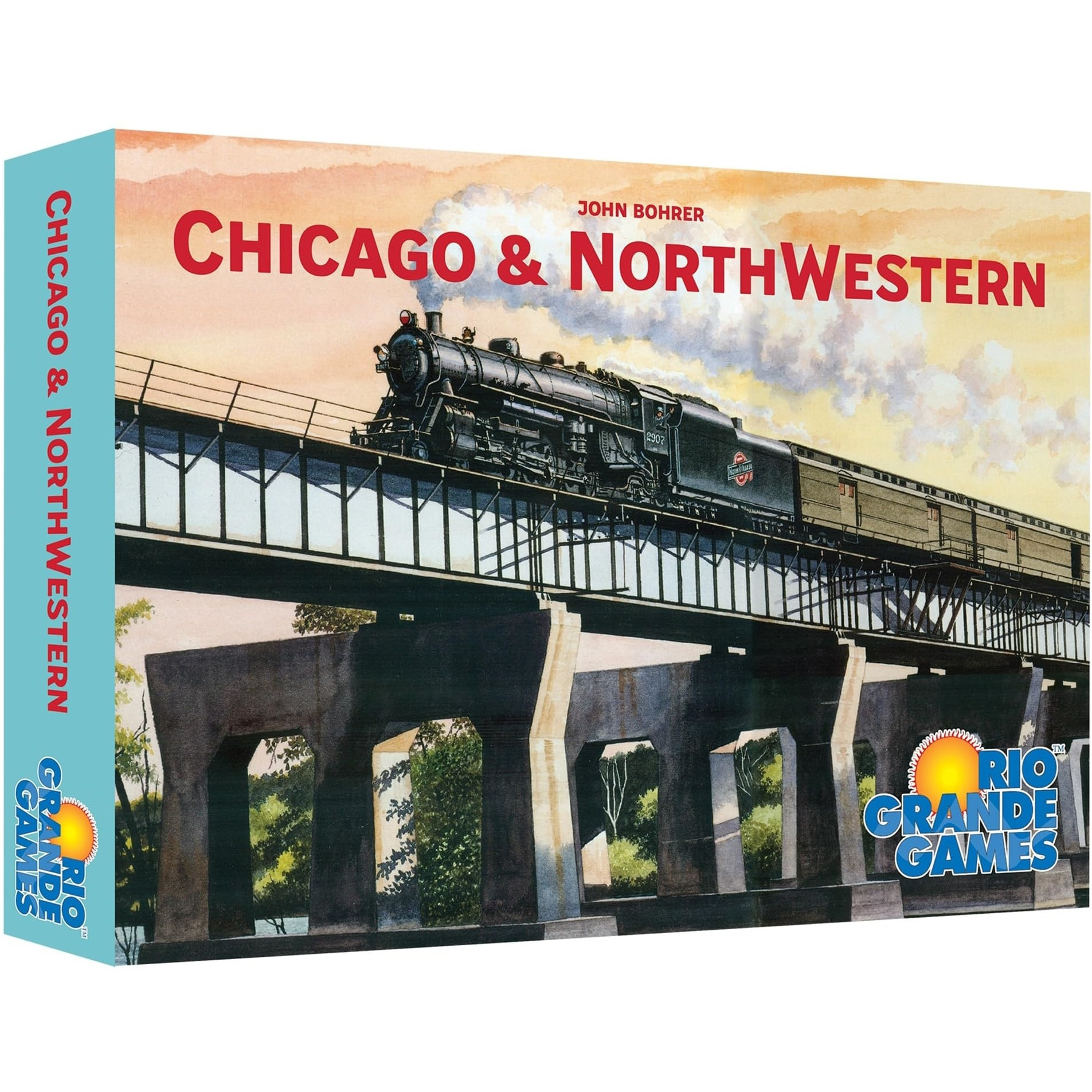 Rio Grande Games Chicago & Northwestern - Strategic Train Board Game, Build & Invest in Railroads in The Late 1800's, Age 14+, 3-5 Players, 30-60 Min