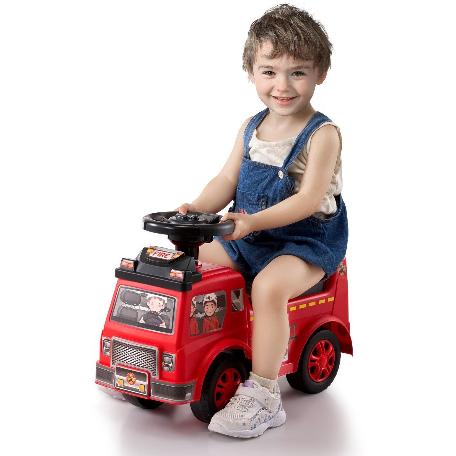 VEVOR Ride On Push Car for Toddlers, Ages 1-3, Ride Racer, Sit to Stand Toddler Ride On Toy, Classic Kids Ride On Car with Music Steering Wheel & Under Seat Storage, Ride On Toy for Boys Girls, Red