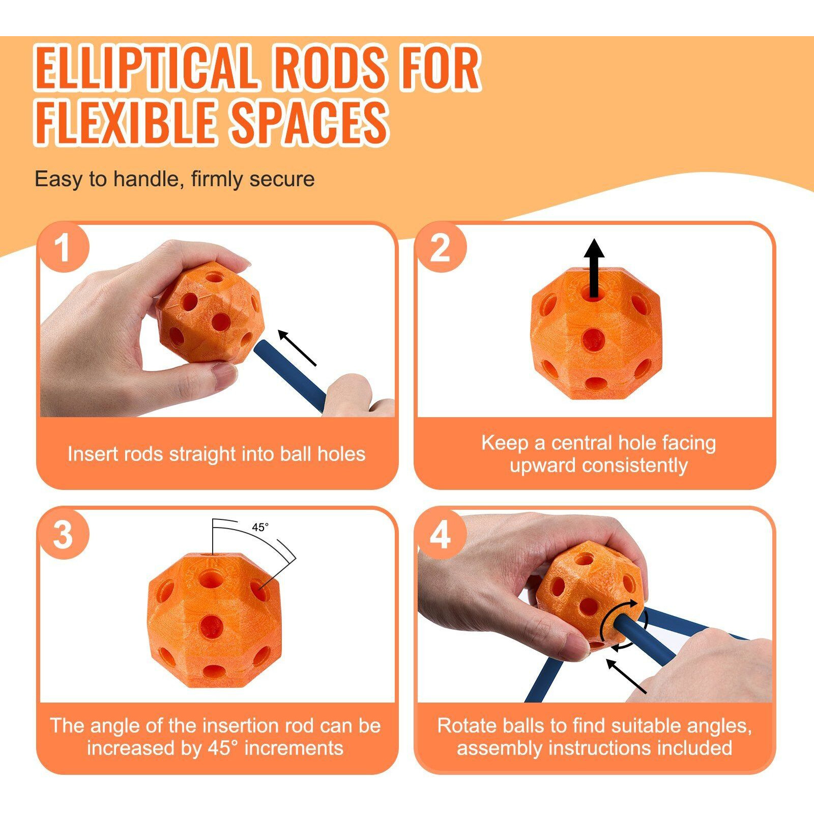 VEVOR Tent Fort Building Kit for Kids STEM Construction Toy Set Castle 120PCS