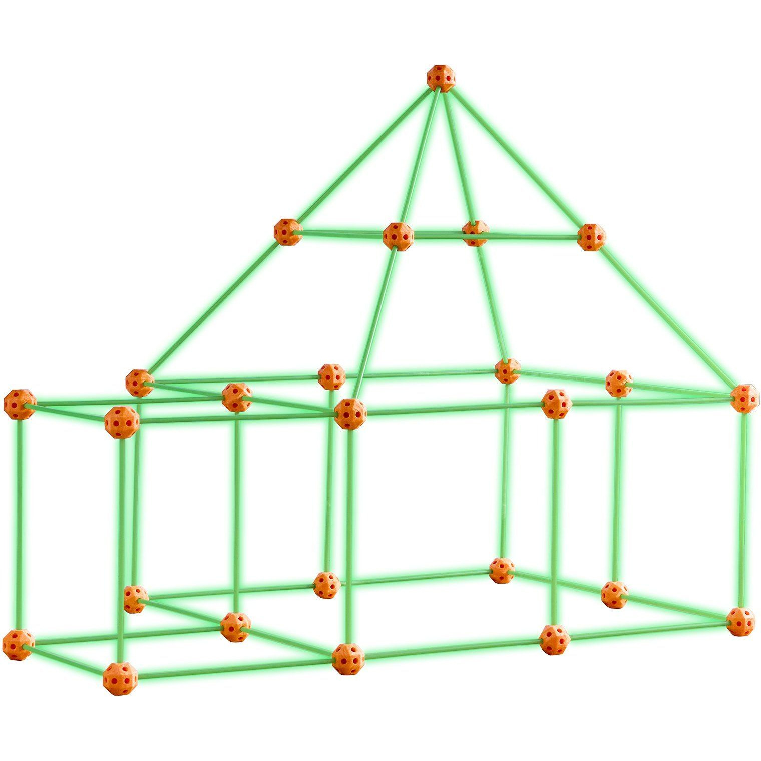 VEVOR Tent Fort Building Kit for Kids Glow In The Dark STEM Construction Toy 85P