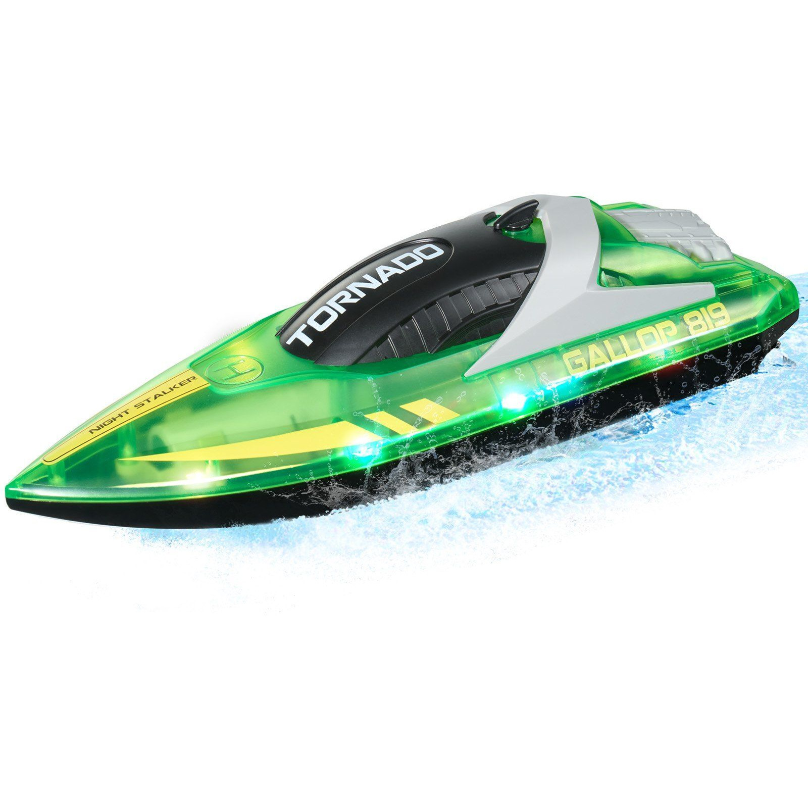 VEVOR RC Boat 2.4 GHz Remote Control Racing Boat 12 km/h Kids Adults Gift Green