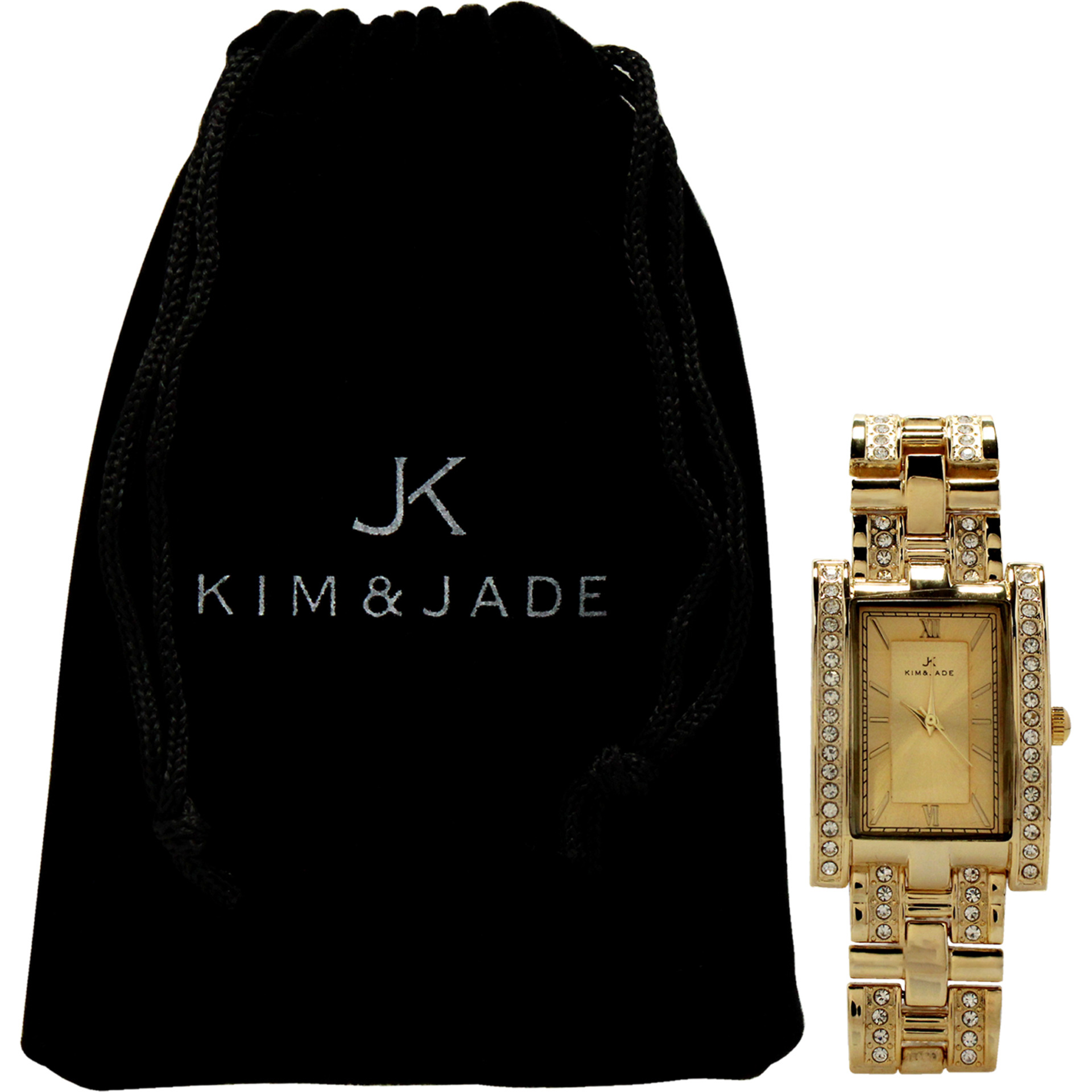 2060L-GG Gold Stainless Steel Bracelet Watch by Kim & Jade for Women - 1 Pc Watch