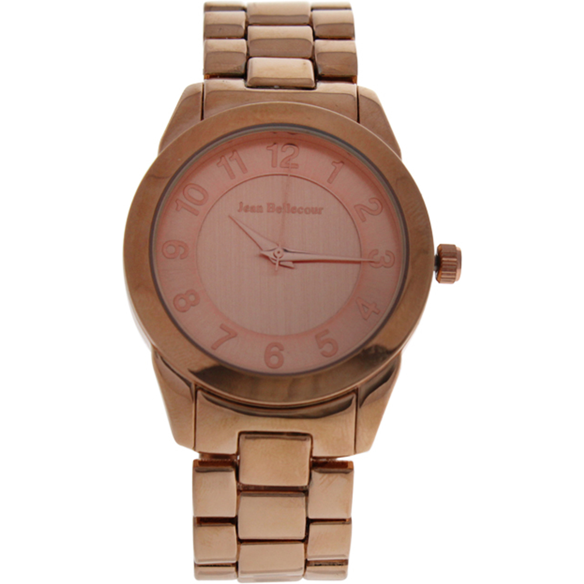 A0372-2 Rose Gold Stainless Steel Bracelet Watch by Jean Bellecour for Women - 1 Pc Watch