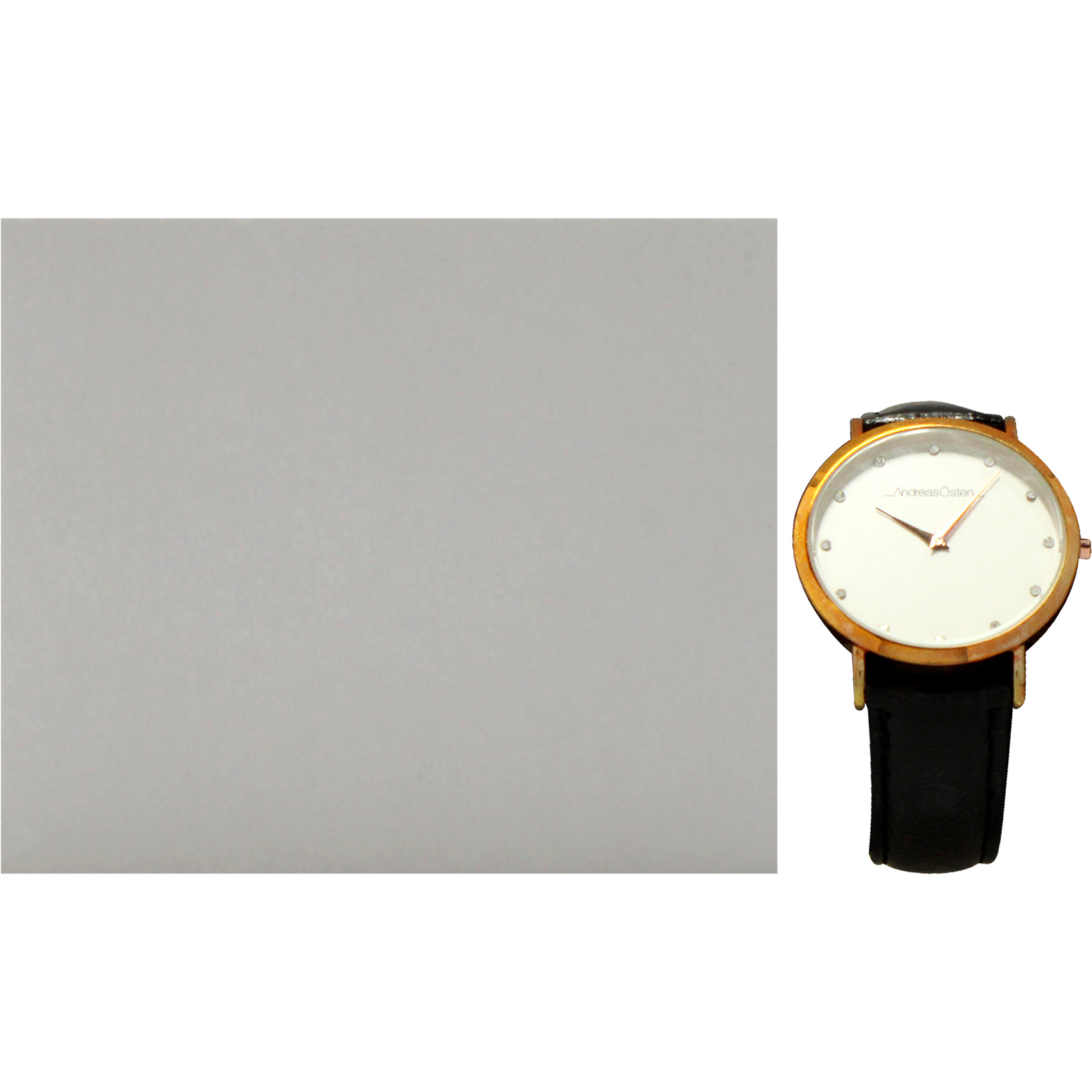 AO-13 Klassisk - Rose Gold-Black Leather Strap Watch by Andreas Osten for Women - 1 Pc Watch