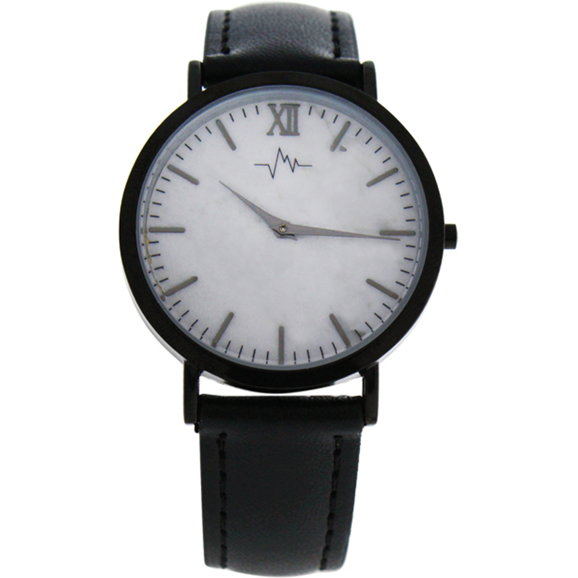 AO-180 Hygge - Marble Dial/Black Leather Strap Watch by Andreas Osten for Women - 1 Pc Watch