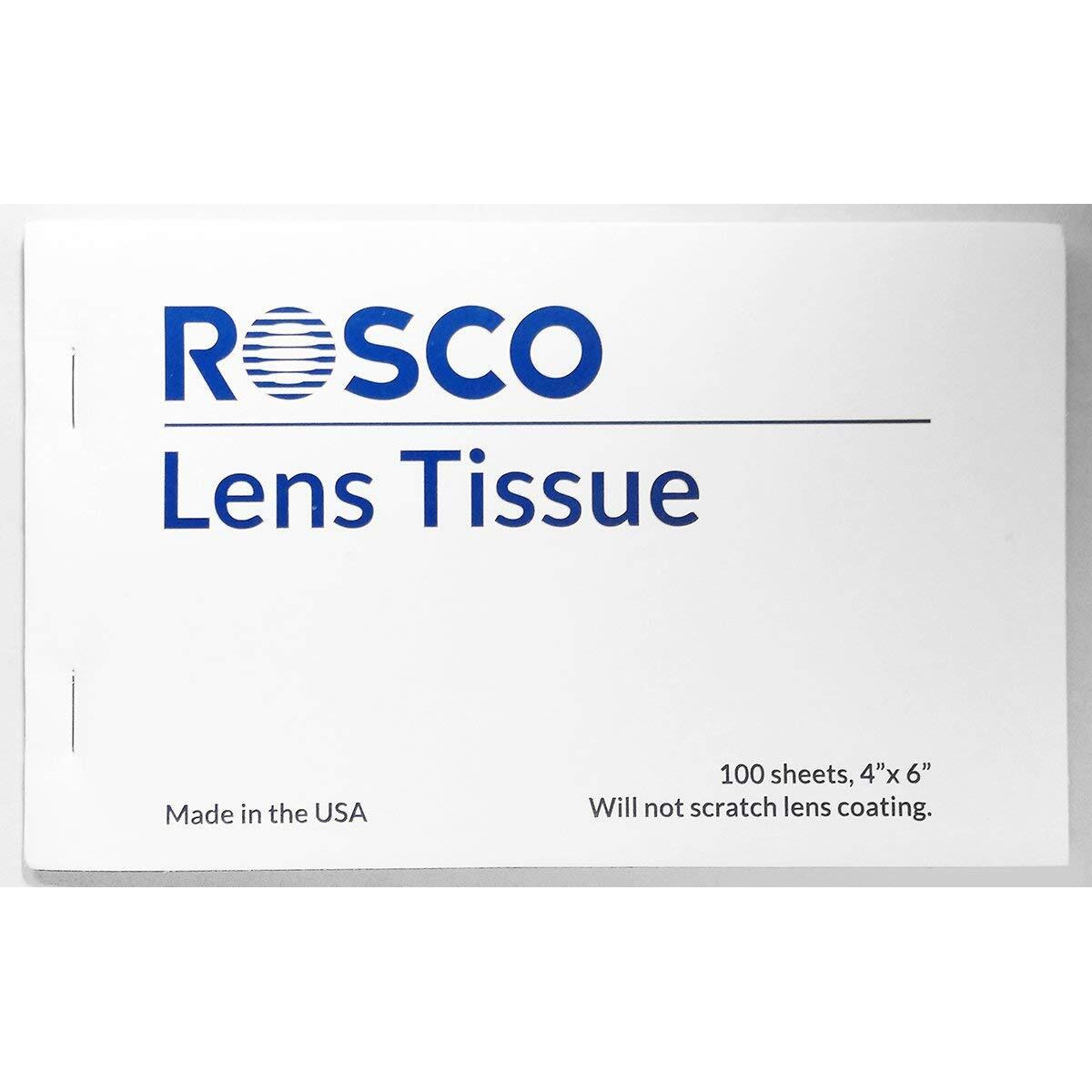 Rosco Photographic Lighting Filters Lens Tissue  100 Sheets  Silicone Free  Lightweight And Disposable  4X6 Inch Booklet
