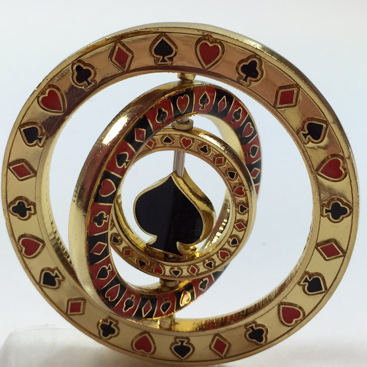 Poker Weight Triple Spinner (With Spade In Center) Commemorative