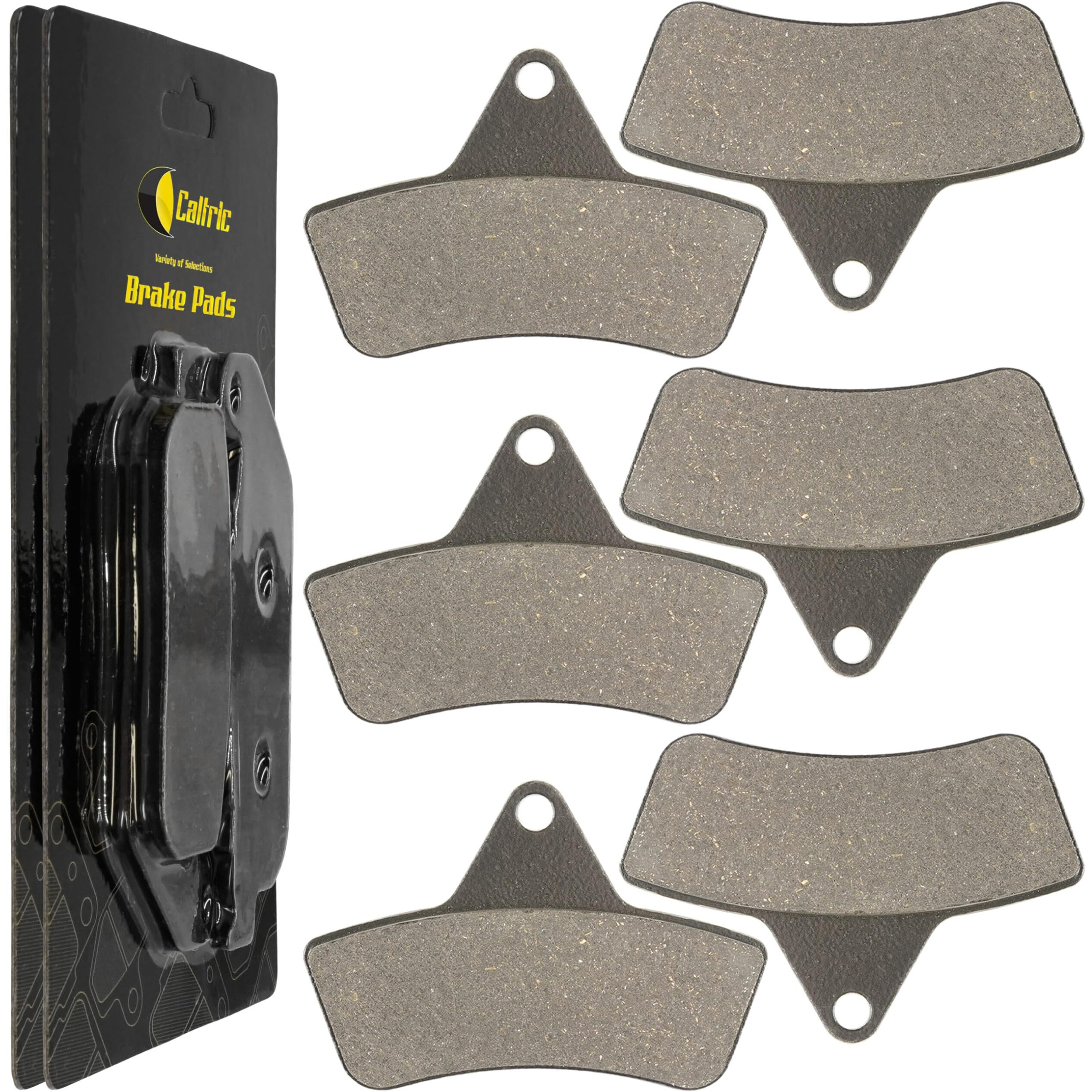 Caltric Brake Pads Compatible With Arctic Cat 250 300 400 500 2X4 4X4 Arctic Cat Front Rear 1998-2004