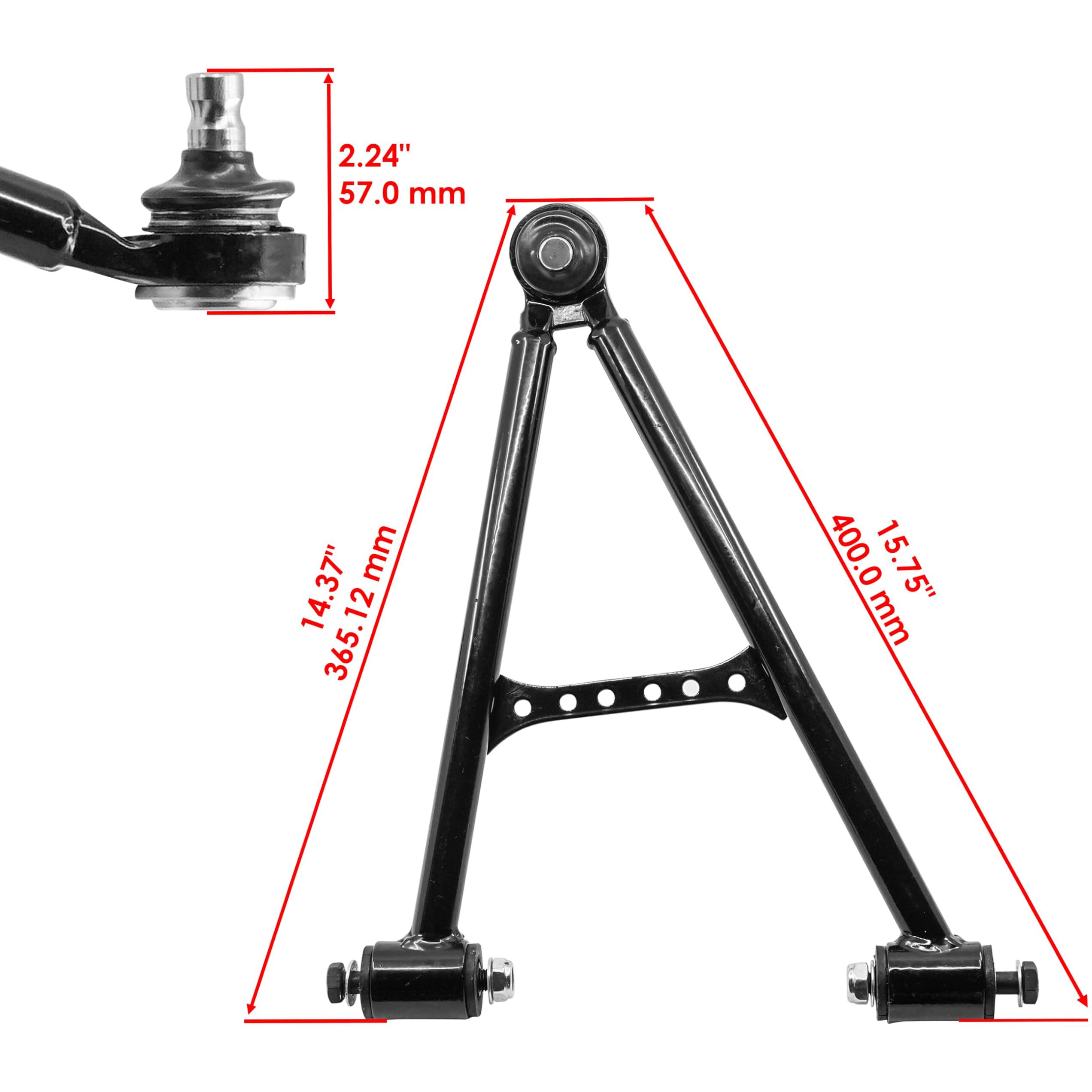 Caltric Front Lower Right And Left A-Arms Compatible With Yamaha Grizzly 660 Yfm660F 4X4 2003-2008