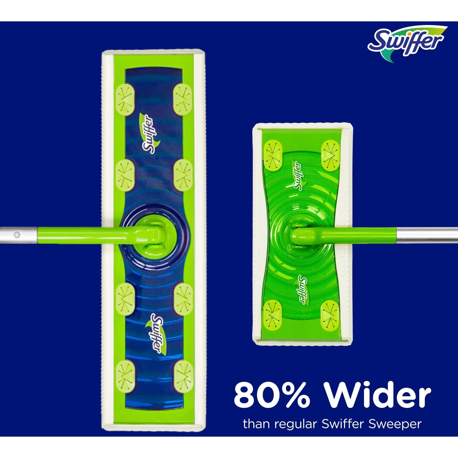 Swiffer Sweep + Mop Xl  Broom & Mop Alternative  Floor Cleaner For Dirt  Dust  Hair  All Purpose Cleaning Tool For Home  Bathroom  Kitchen  Set Includes 1 Xl Sweeper 8 Xl Dry Pads 2 Xl Wet Pads Fresh