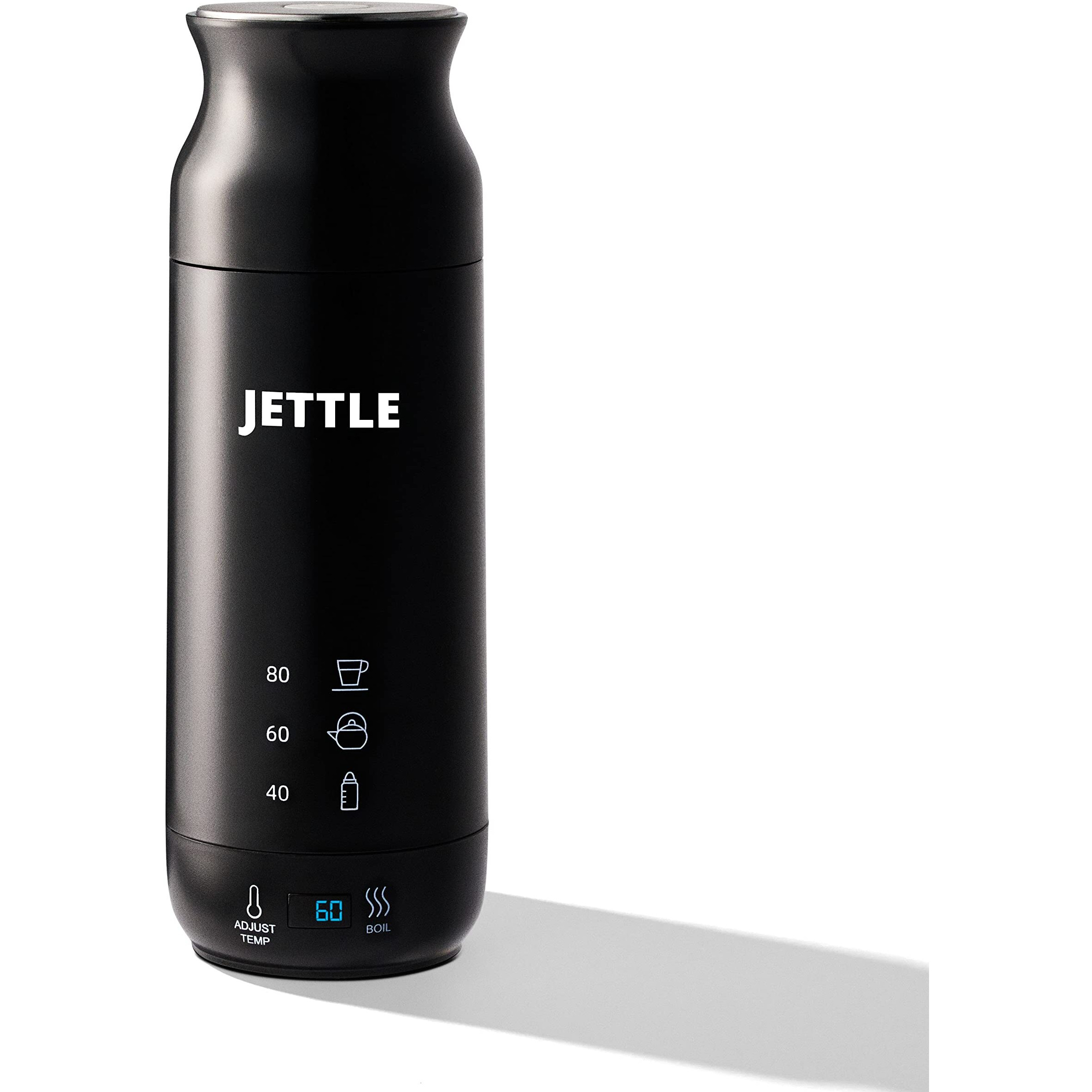 Jettle Electric Kettle - Travel Portable Heater For Coffee  Tea  Milk  Soup - Stainless Steel Travel Water Boiler Tea Pot With Temperature Control  Led  Automatic Power Off - 450Ml  Kitchen Appliance
