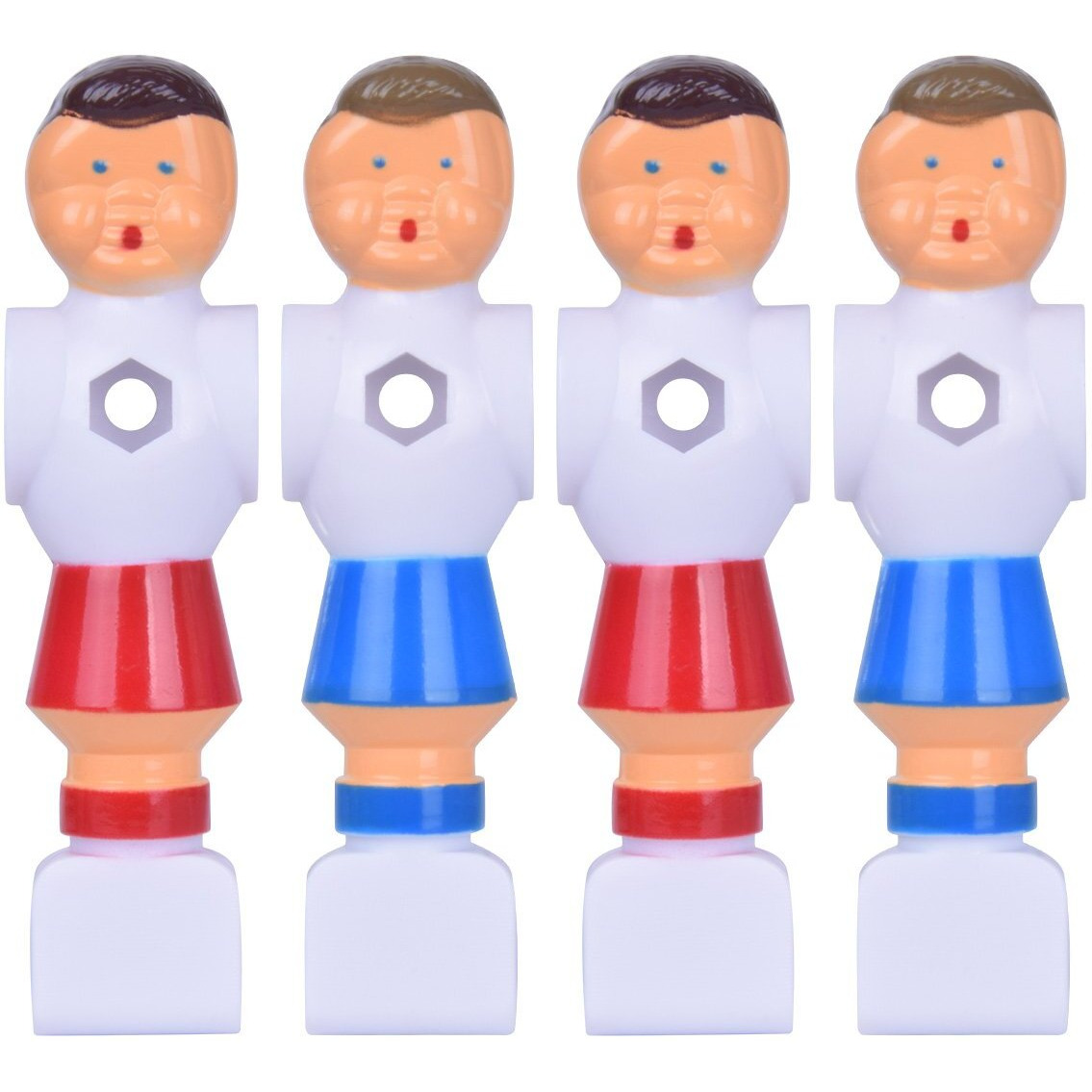 Hotusi 4Pcs Rod Foosball Soccer Table Football Men Player Replacement Parts