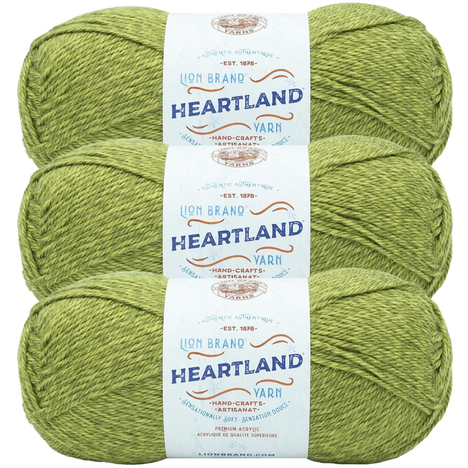 Lion Brand Yarn Heartland Yarn For Crocheting  Knitting  And Weaving  Multicolor Yarn  3-Pack  Haleakala