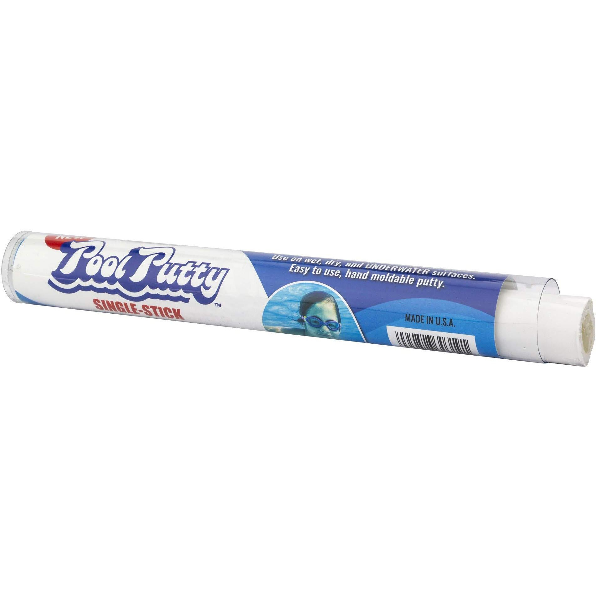 Epoxybond Pool Putty Single-Stick 4 Oz | Pool & Spa Repair | Easy For Anyone To Diy | Works Underwater Or Above | Fix Cracks Leaks In Concrete  Fiberglass & Other Surfaces | By Atlas Minerals