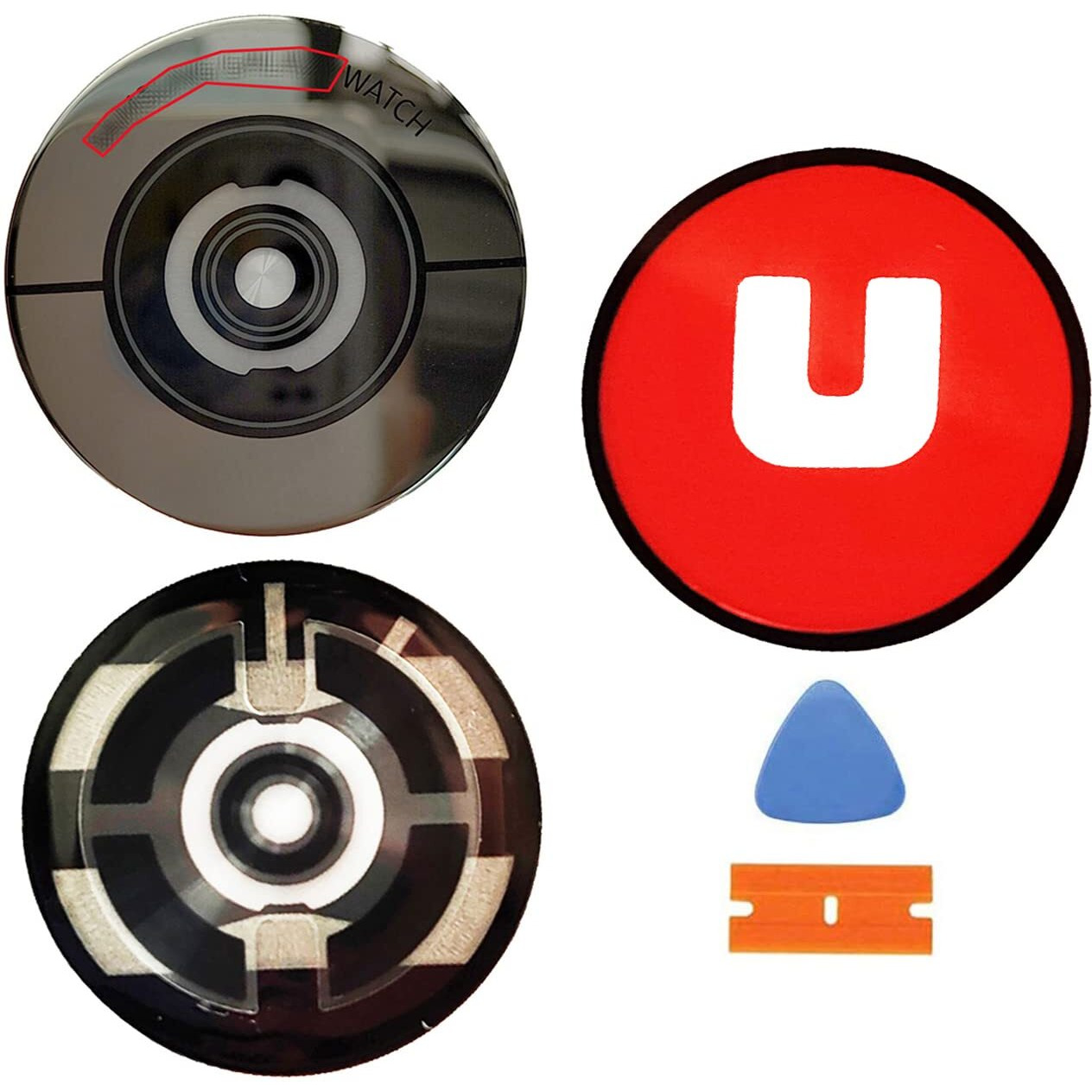 Ubrokeifixit Galaxy Watch Active2 Back Glass Rear Lens Glass Replacement For Samsung Galaxy Watch Active2 44Mm Galaxy Watch Active2 40Mm Galaxy Watch3 45Mm Galaxy Watch3 41Mm (Active2/Back Glass)