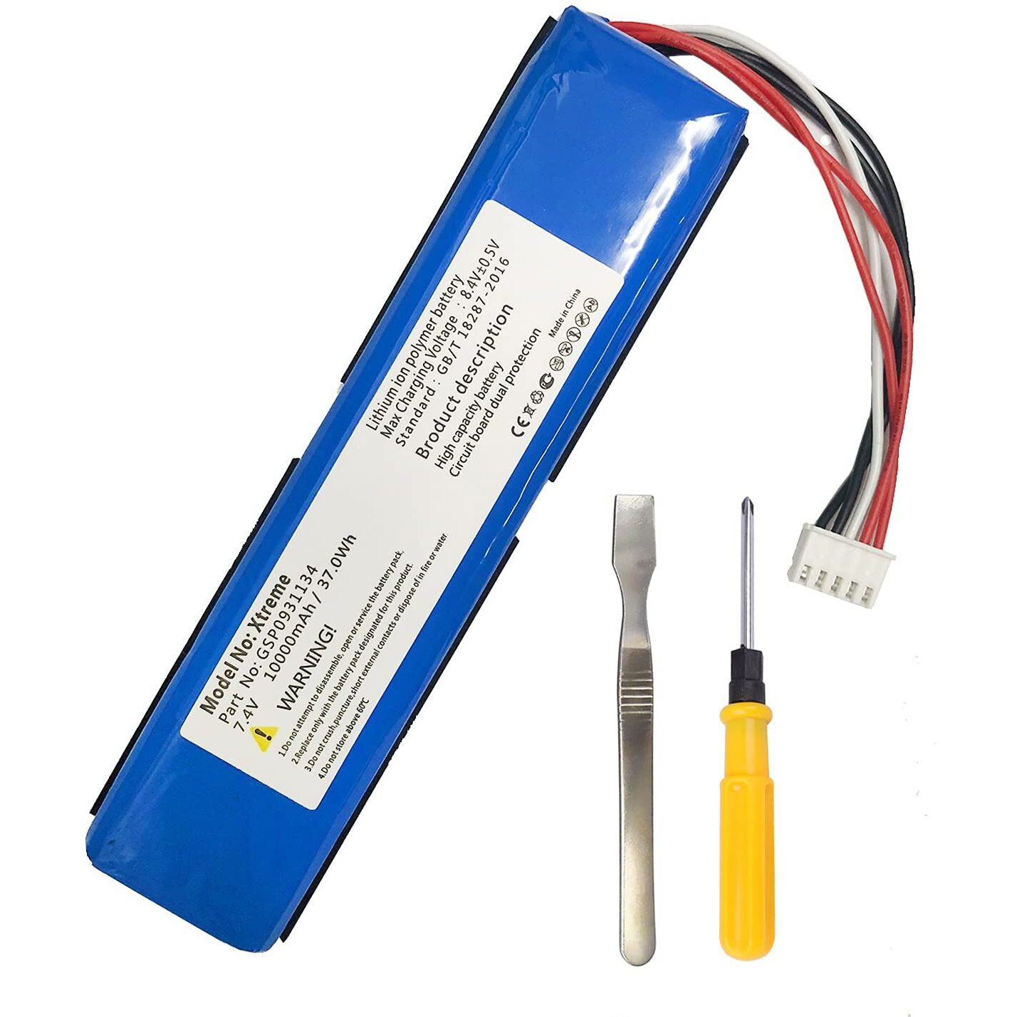 Wrumi 10000Mah 370Wh Battery For Jbl Xtreme1 Extreme Xtreme 1 Gsp0931134 Replacement Batterie With Tools